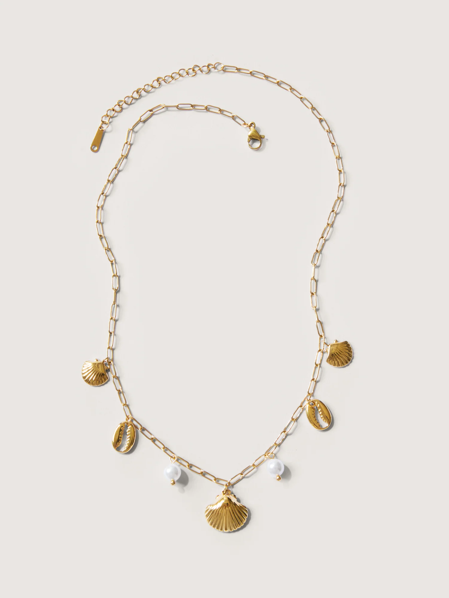18K Gold Plated Ocean Charms Necklace