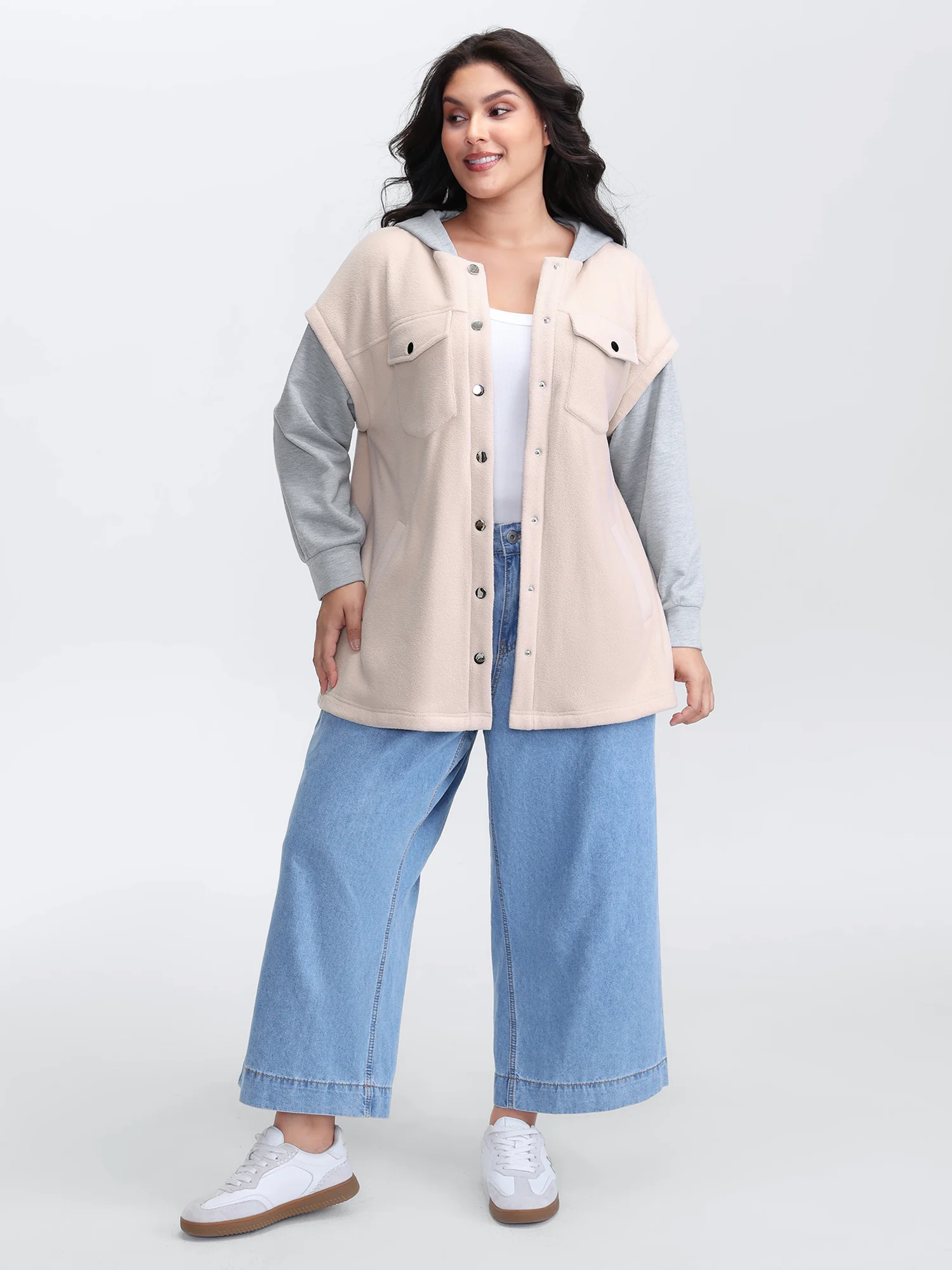 2-In-1 Button Hooded Coat - Image 3