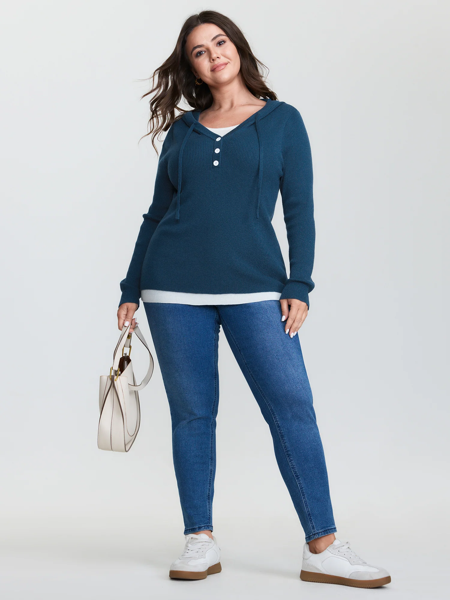 2-in-1 Button Hooded Pullover - Image 3