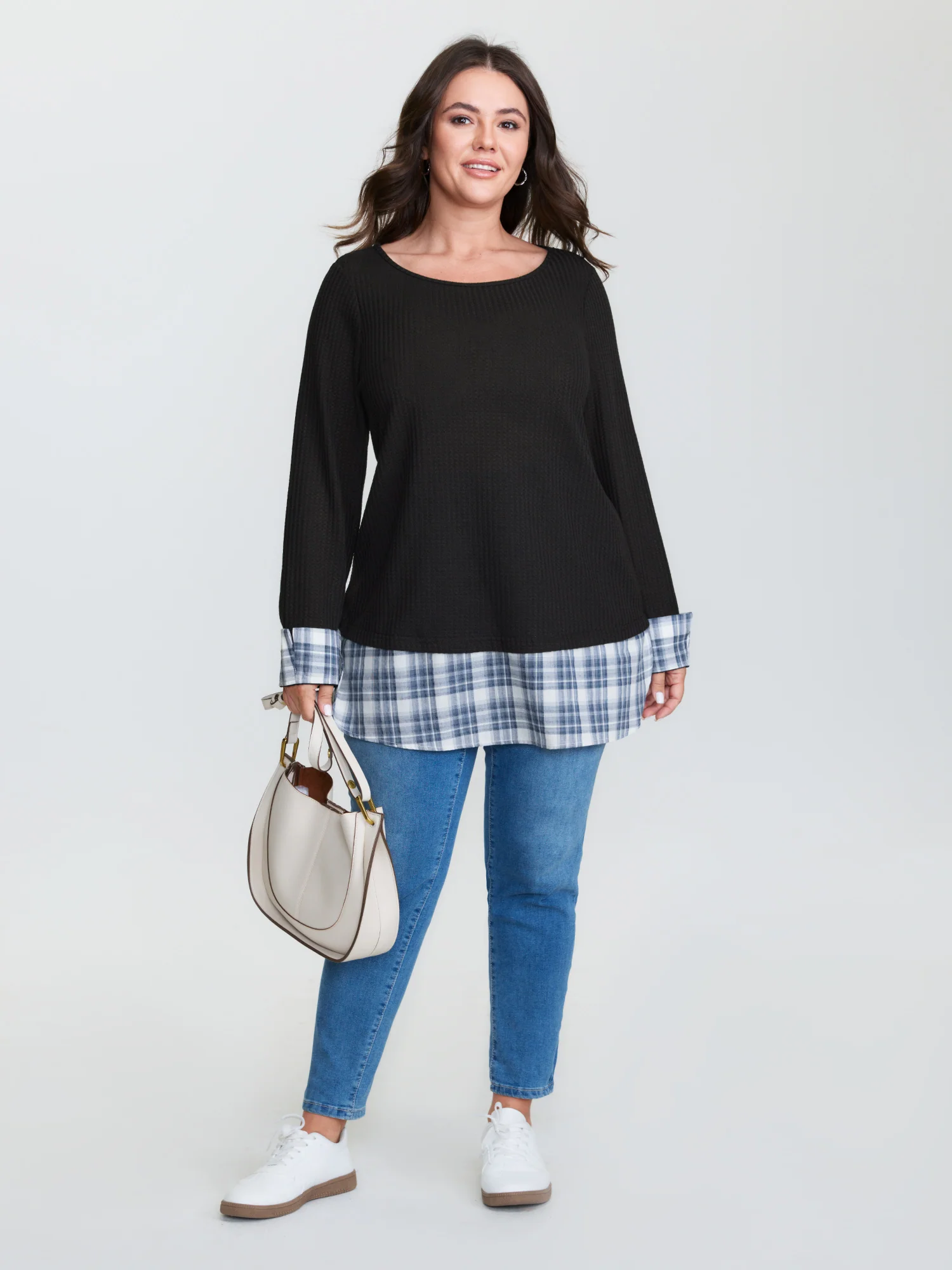 2-in-1 Checkered T-Shirt - Image 3