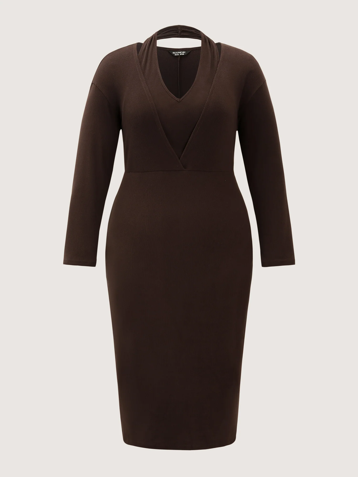 2-in-1 Cozy Figure-Hugging Midi Dress - Image 7