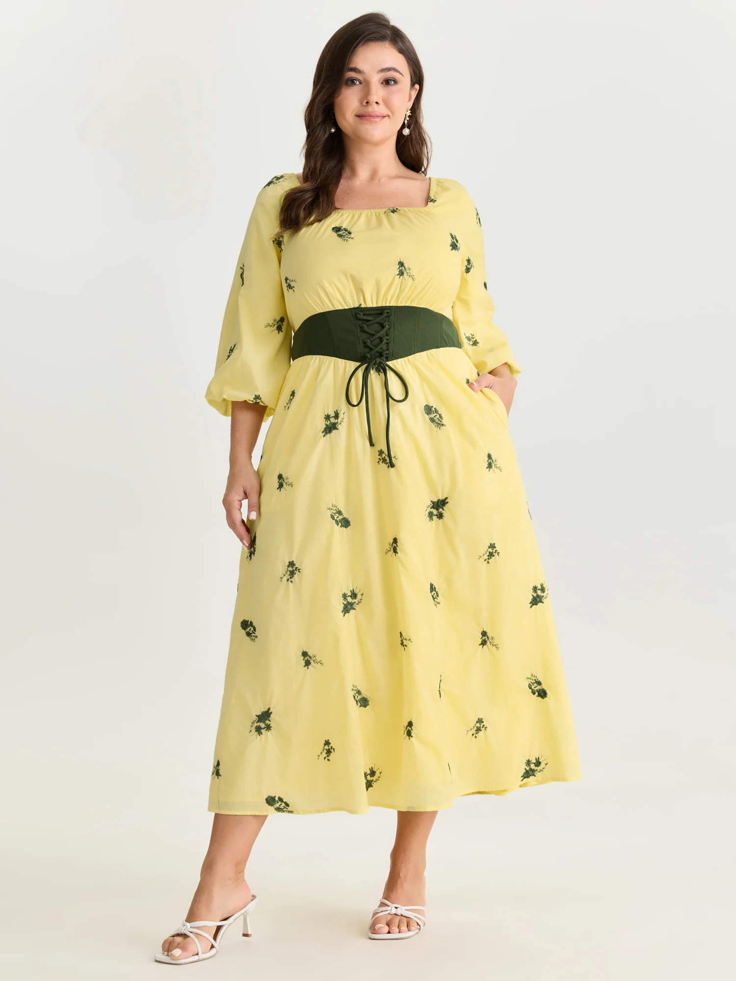 2-in-1 Embroidered Tulle Maxi Dress - Image 11