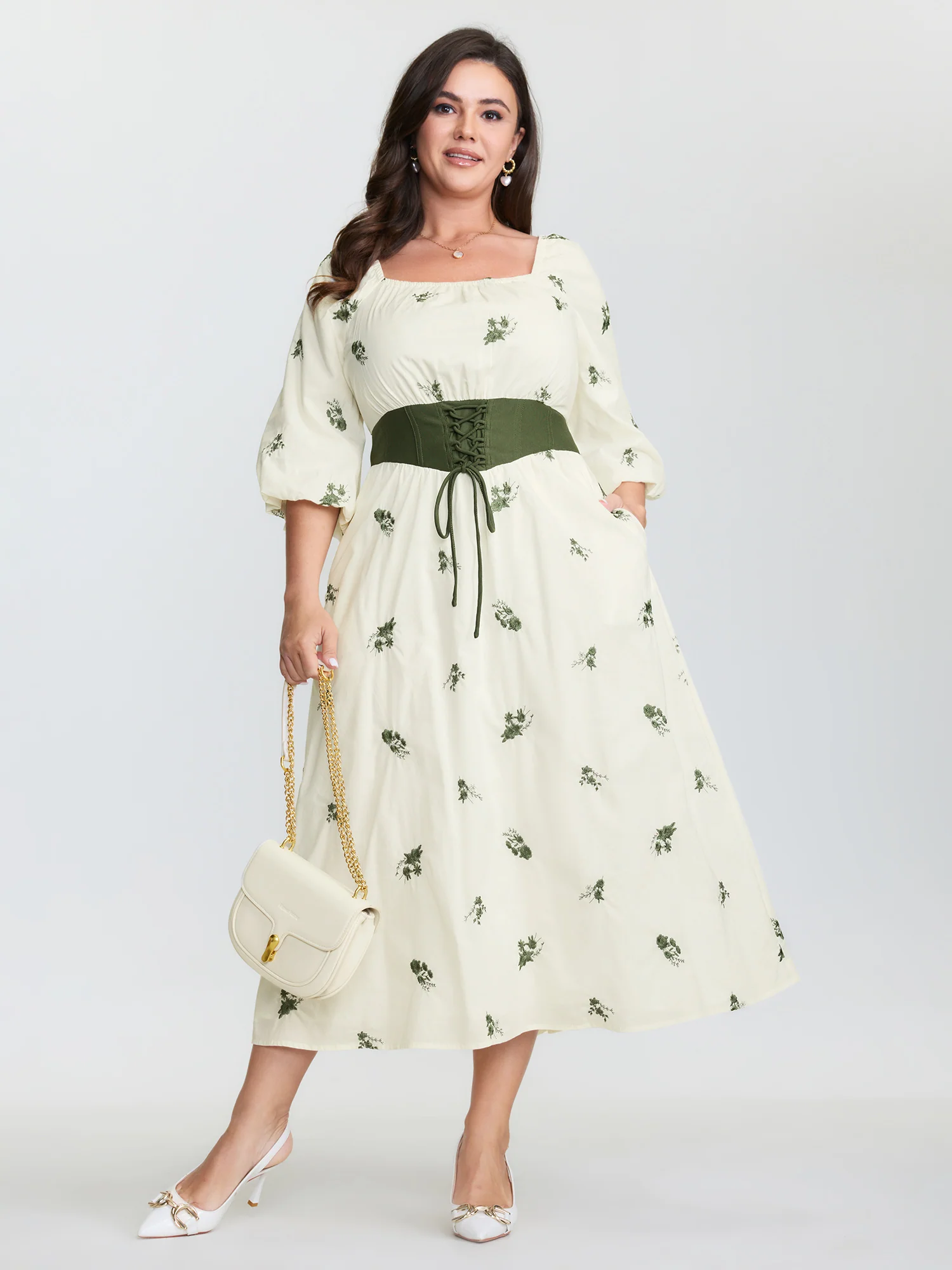 2-in-1 Embroidered Tulle Maxi Dress - Image 3