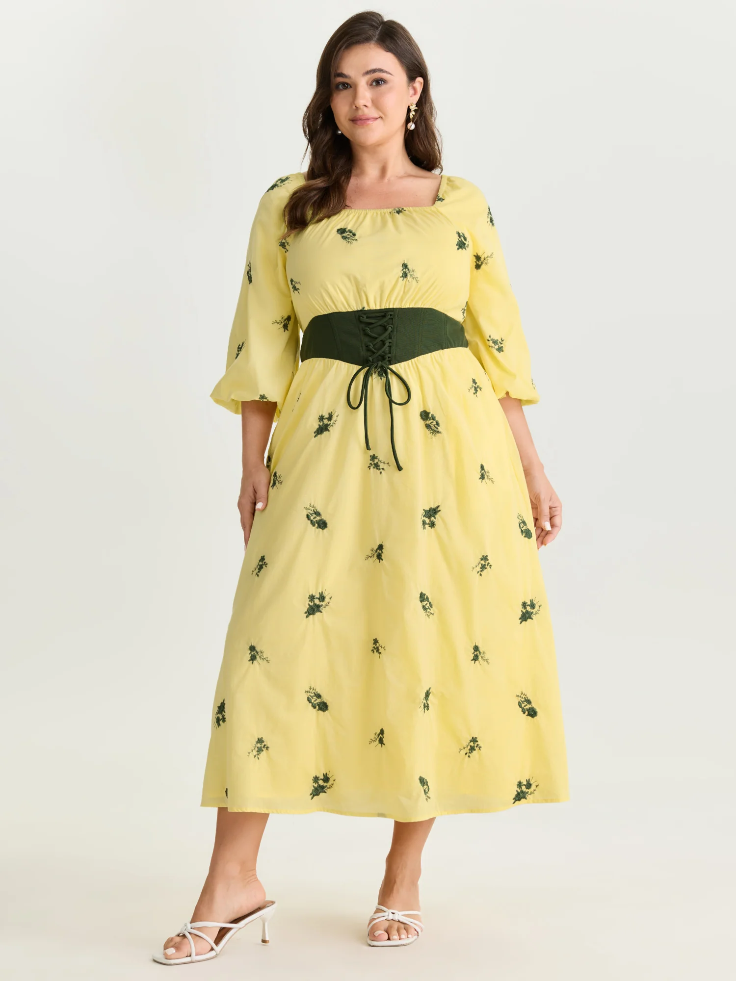 2-in-1 Embroidered Tulle Maxi Dress - Image 9