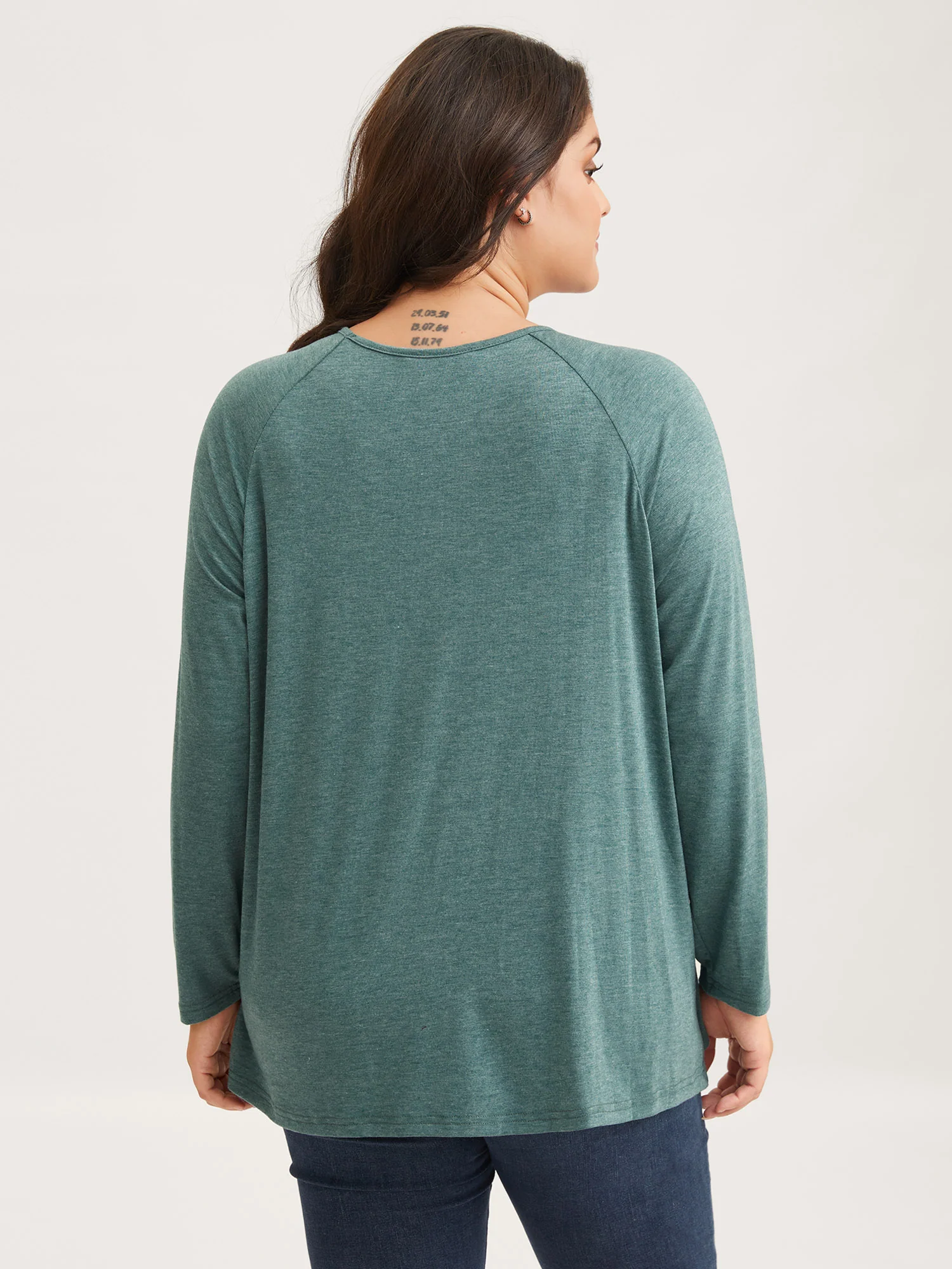 2-In-1 Gathered Ruffle Trim T-Shirt - Image 4