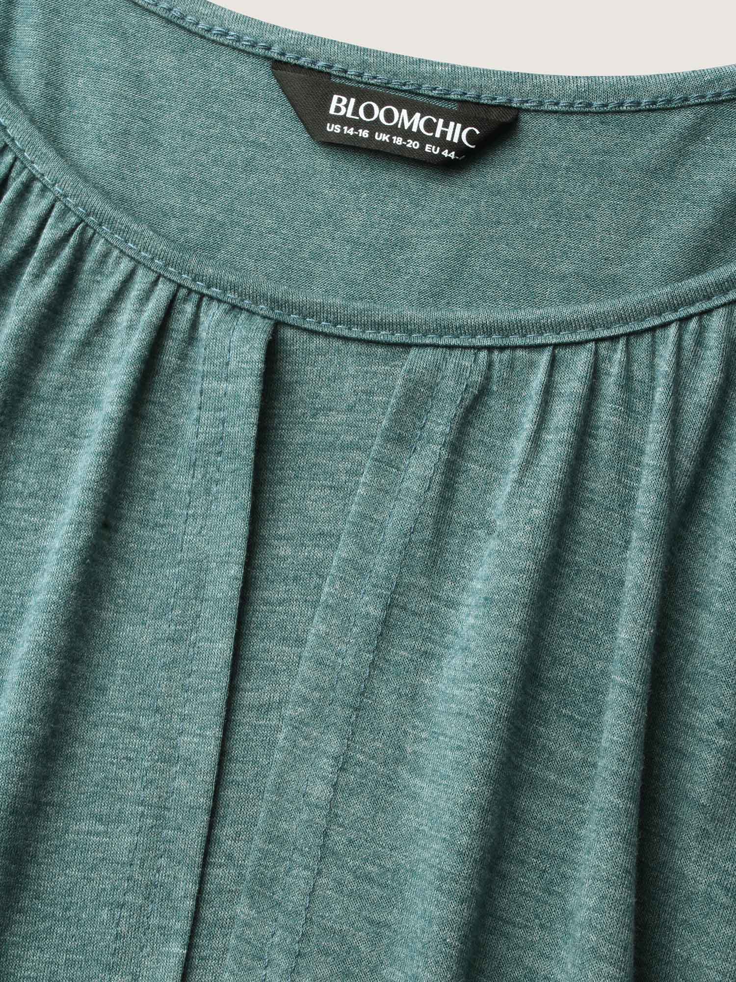2-In-1 Gathered Ruffle Trim T-Shirt - Image 5