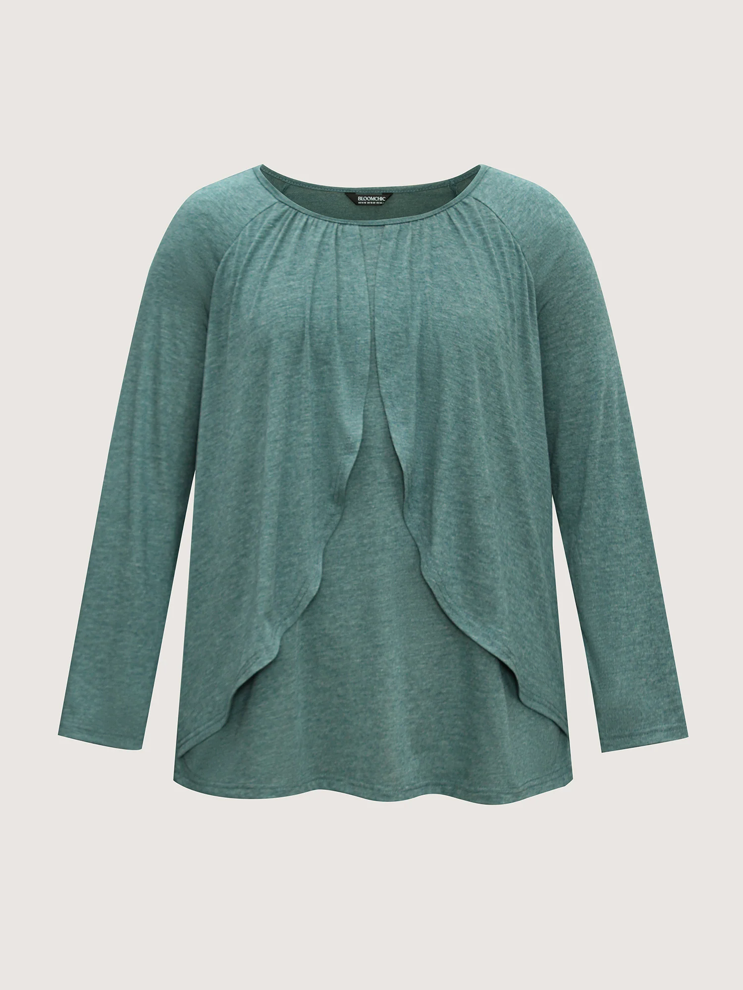 2-In-1 Gathered Ruffle Trim T-Shirt - Image 6
