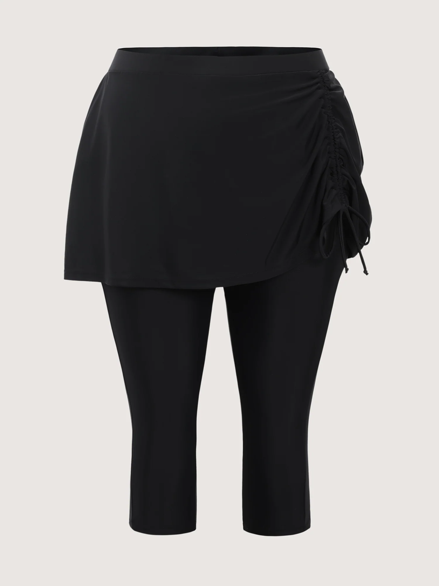 2-in-1 Knotted Pockets Swim Bottoms - Image 6