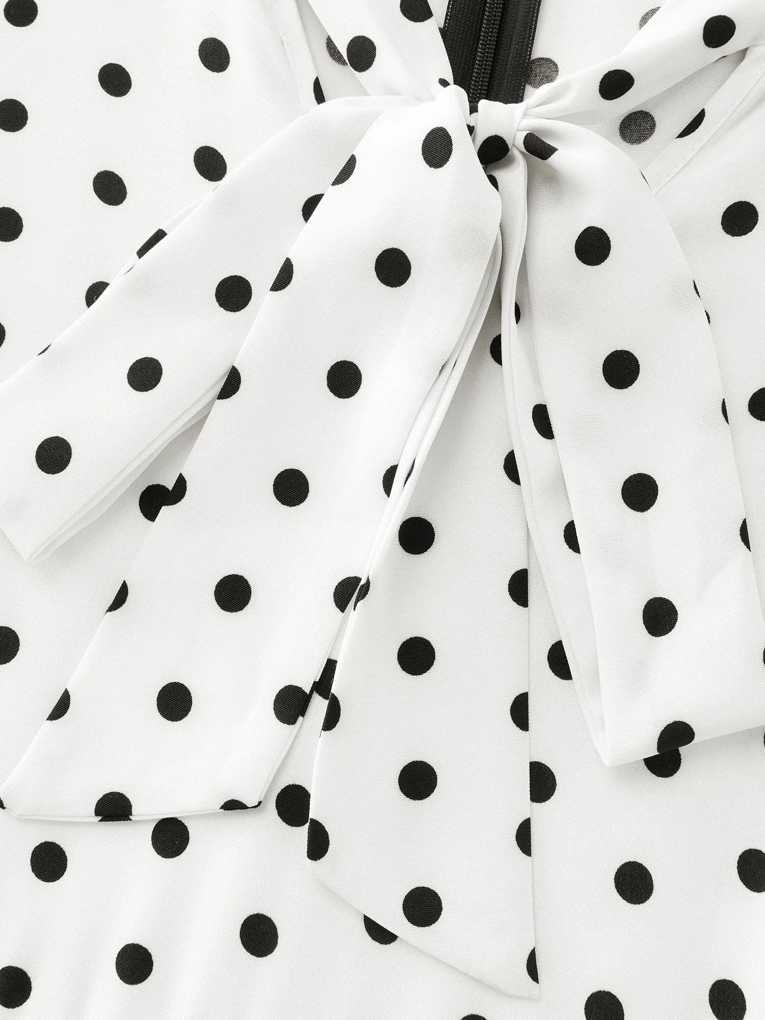 2-In-1 Polka Dot Neck-Tie Jumpsuit - Image 6
