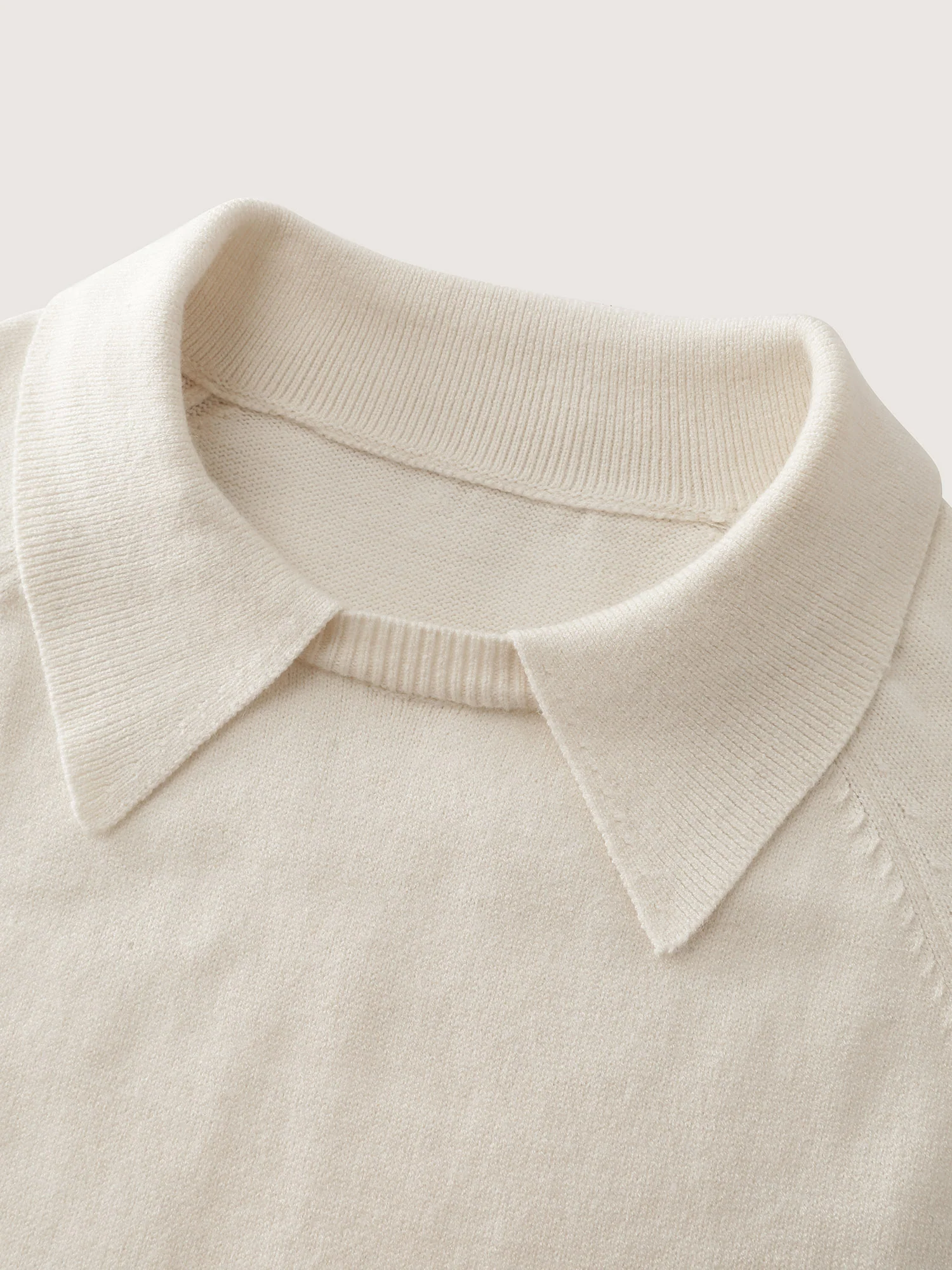 2 In 1 Shirt Collar Relaxed Fit Pullover - Image 5