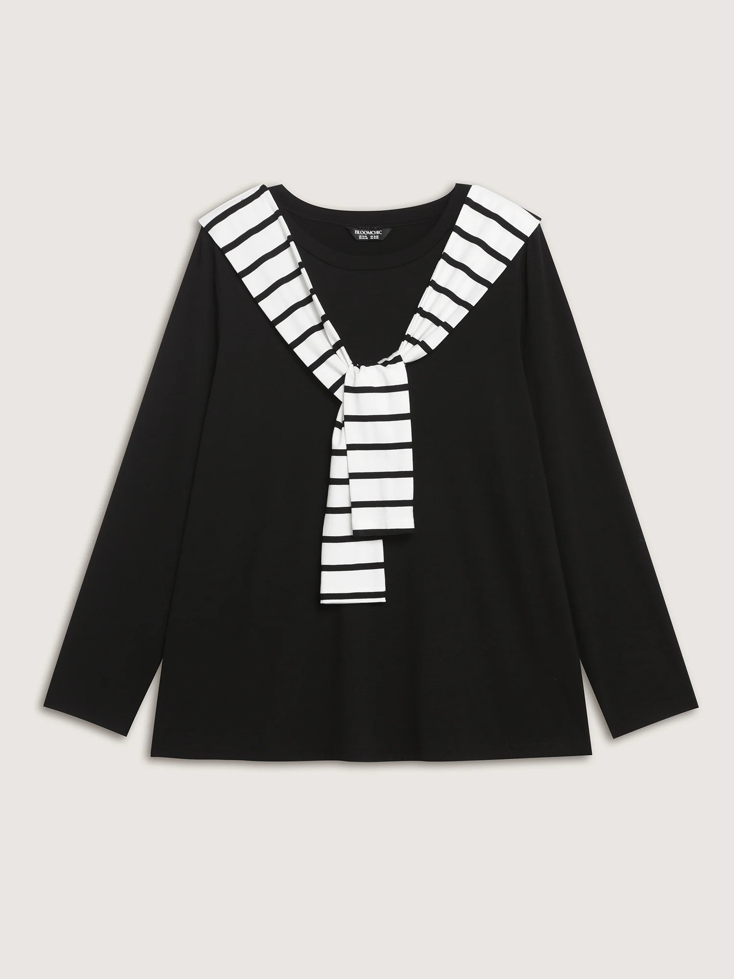 2-in-1 Striped Color Contrast T-Shirt - Image 6
