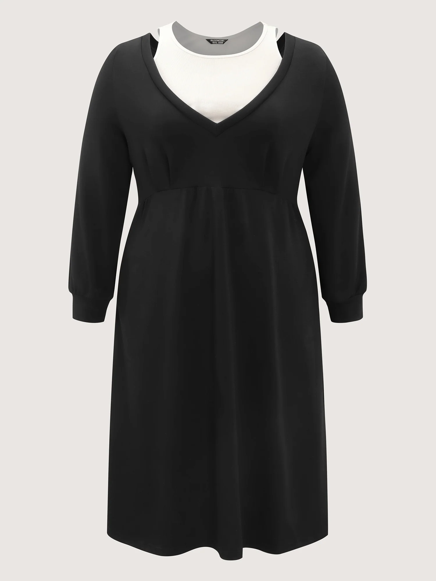 2-In-1 Supersoft Pleated Midi Dress - Image 5