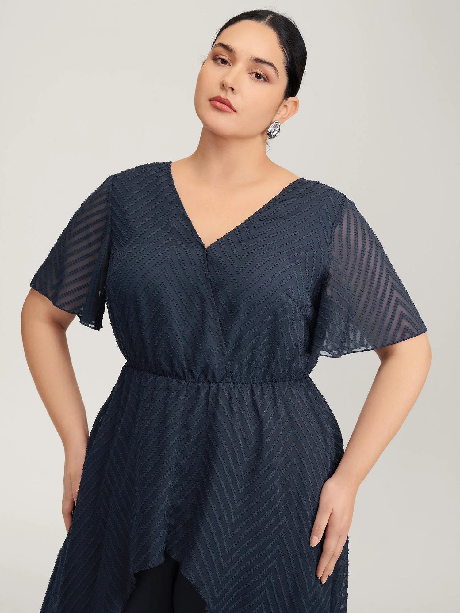 2-in-1 Tummy-Friendly Ruffled Jumpsuit - Image 2