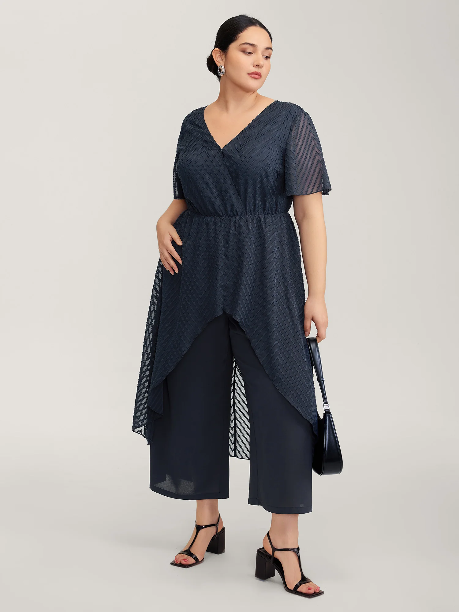 2-in-1 Tummy-Friendly Ruffled Jumpsuit - Image 3