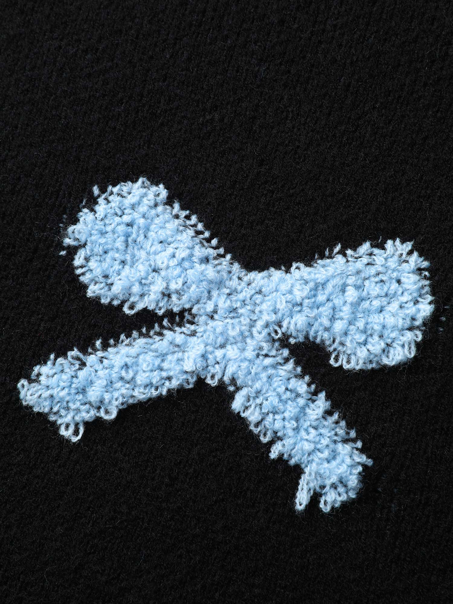 3D Bowknot Jacquard Textured Pullover - Image 5