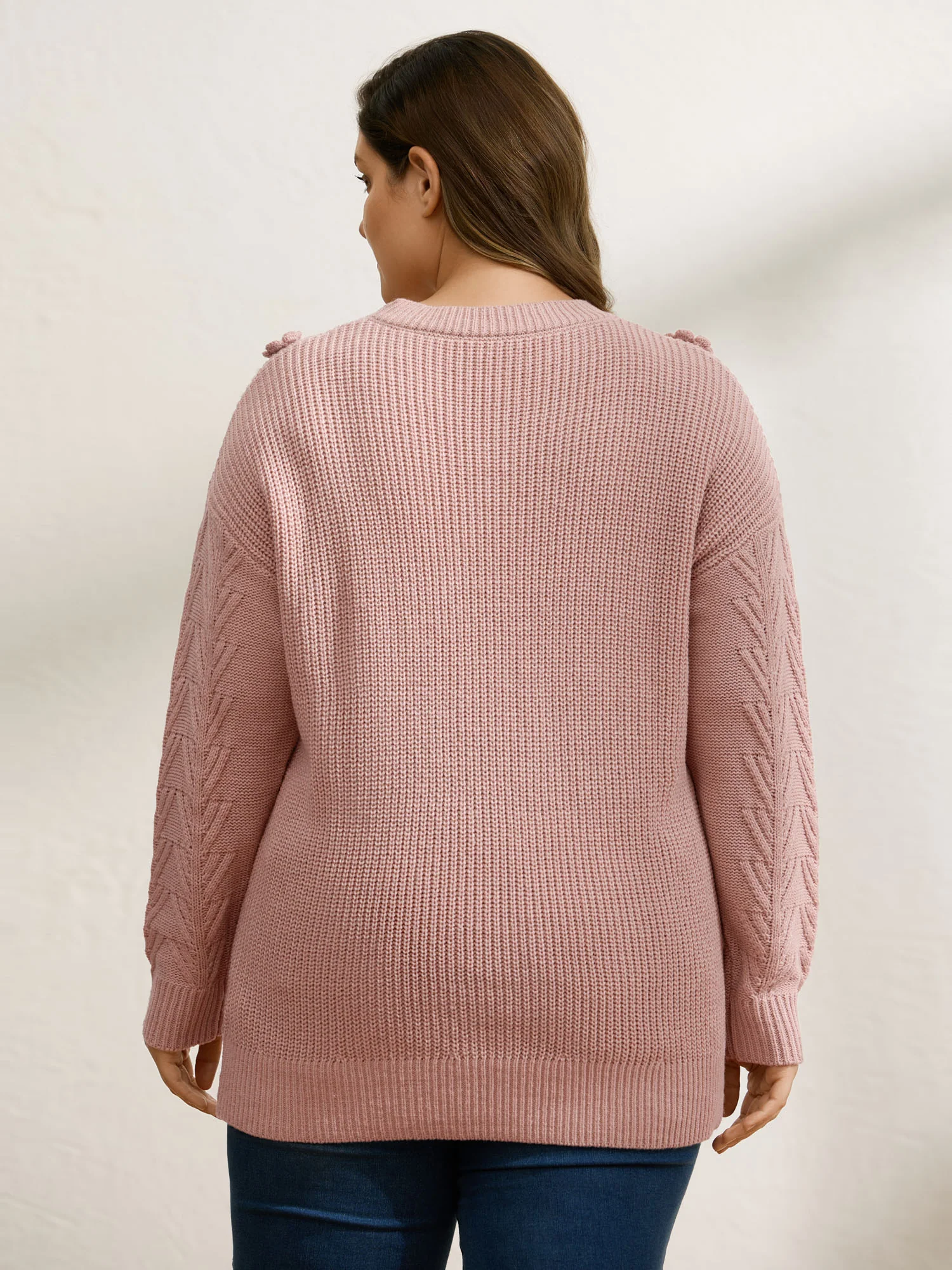 3D Floral Textured Pullover - Image 4