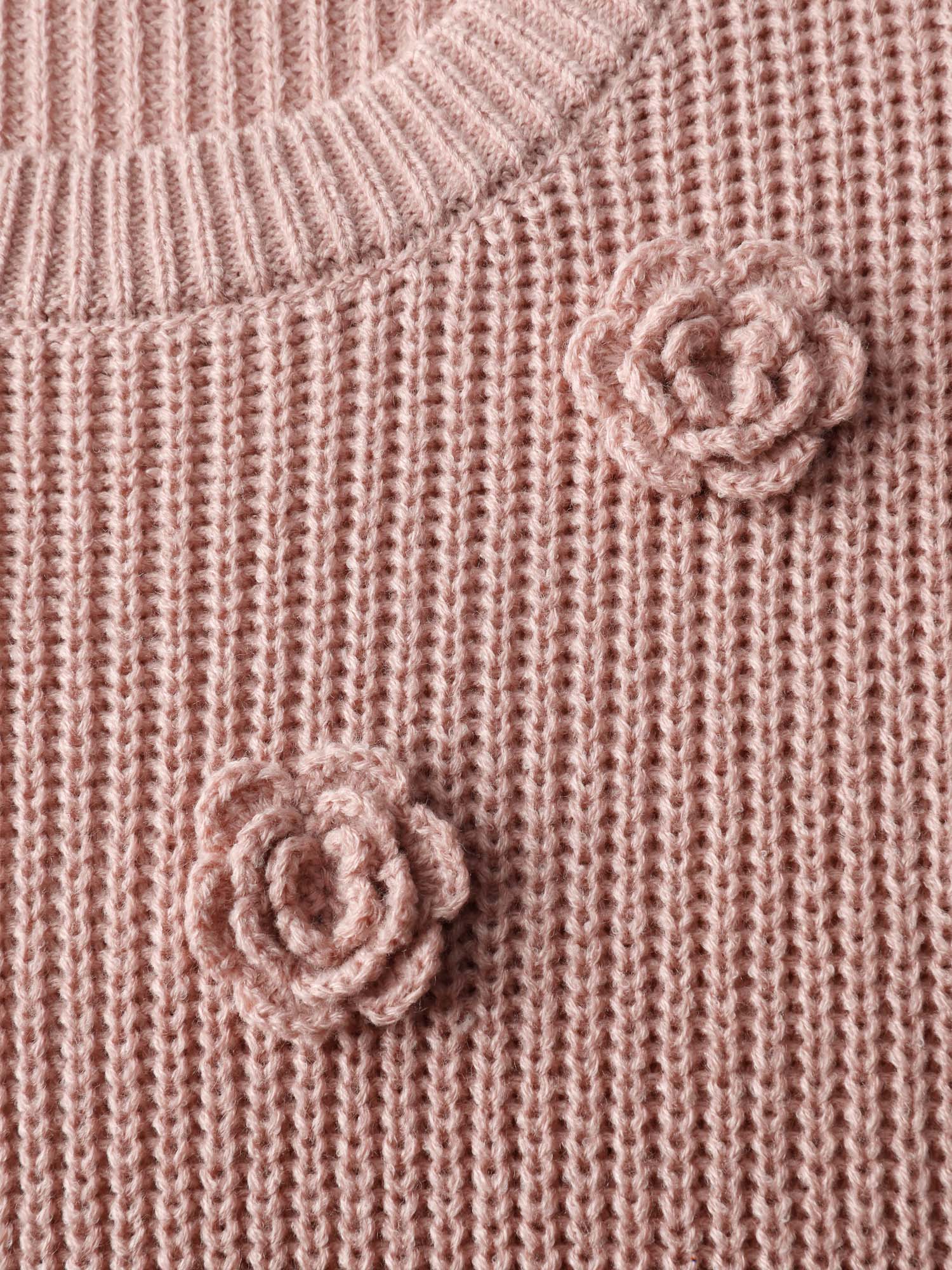 3D Floral Textured Pullover - Image 6