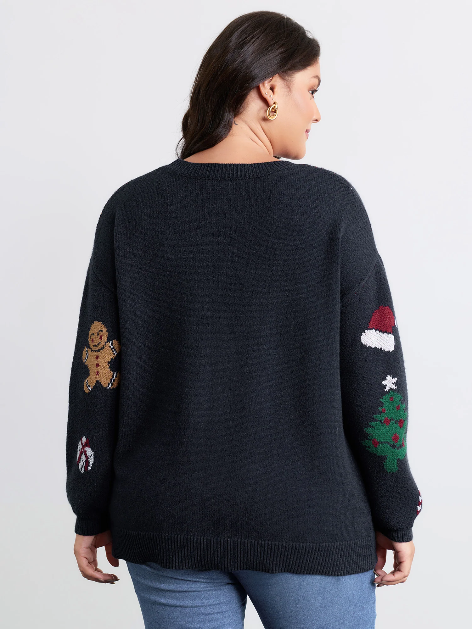 Supersoft 3D Holiday Pattern Jacquard Pullover - Image 4