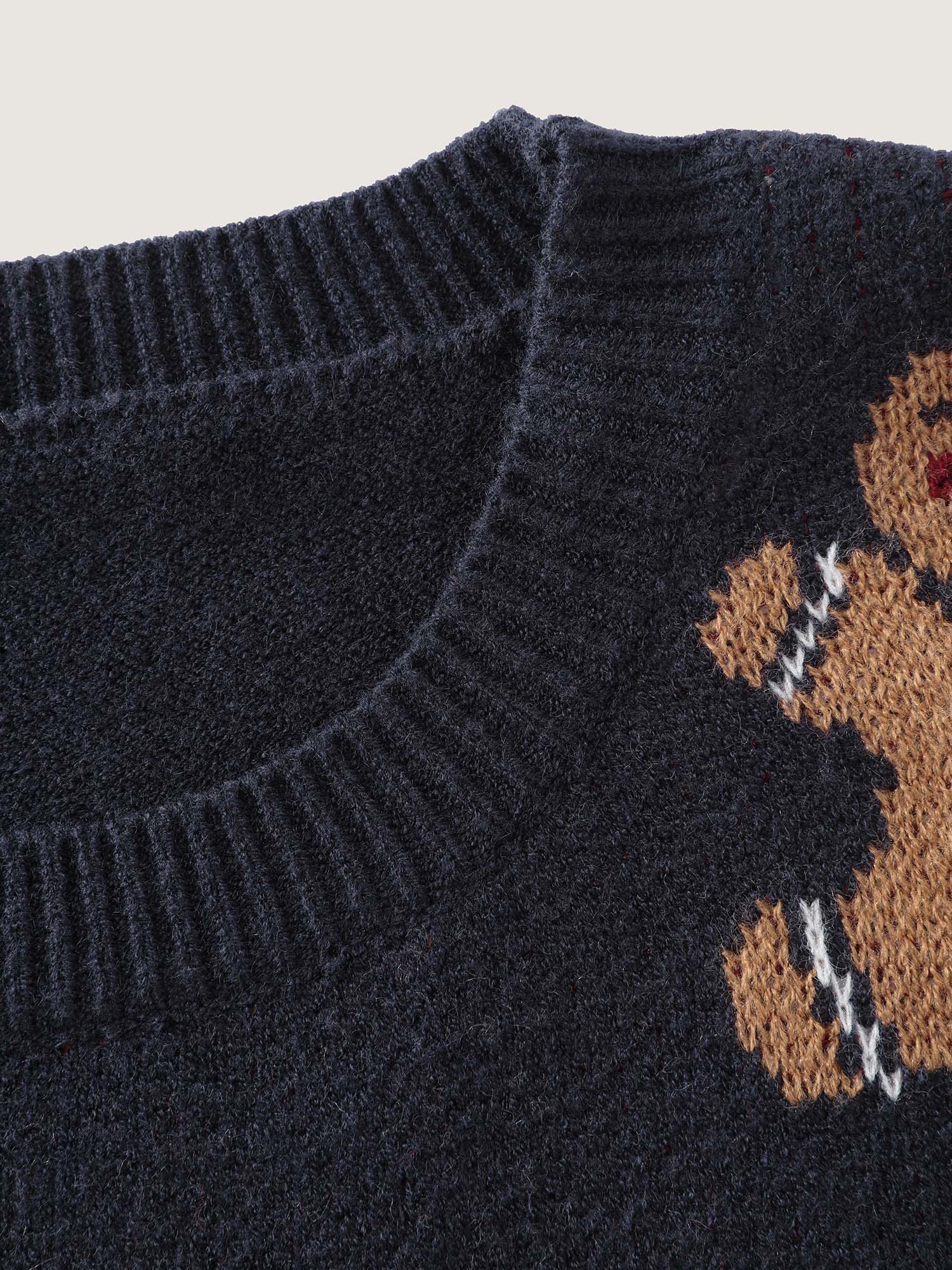 Supersoft 3D Holiday Pattern Jacquard Pullover - Image 7