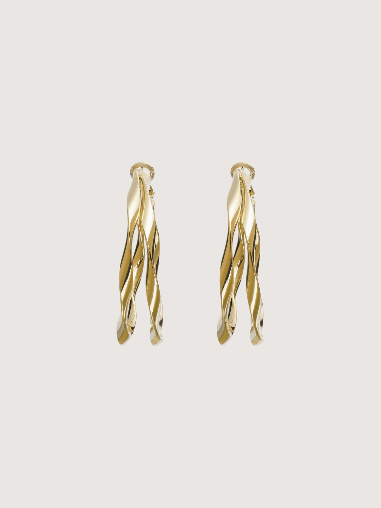 925 Silver Needle Textured Hoop Earrings - Image 3