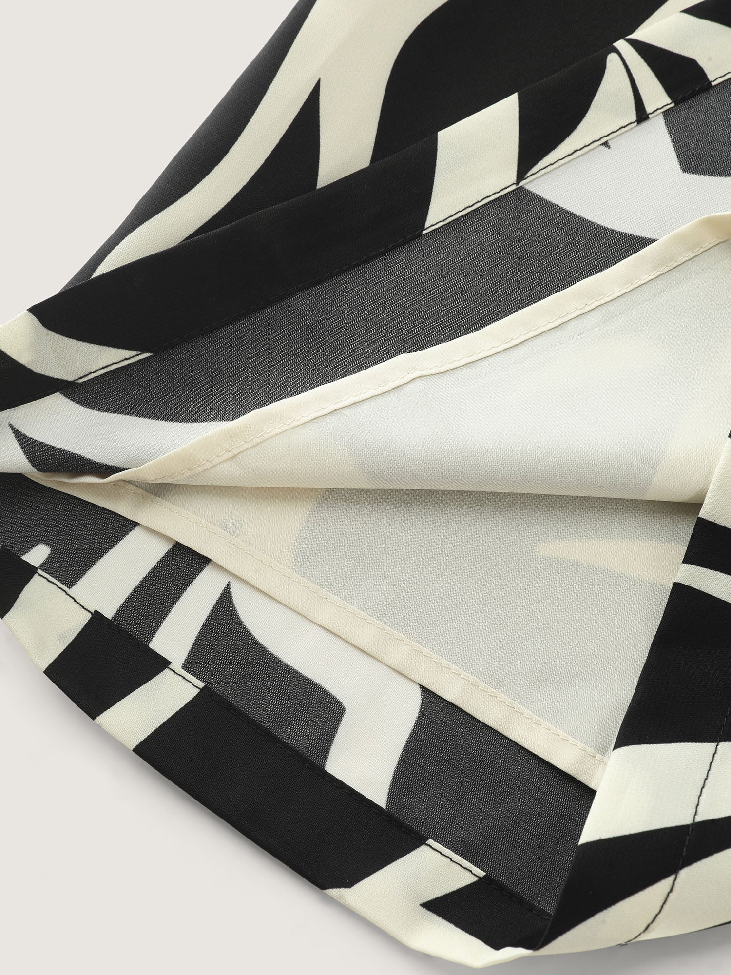 Abstract Print Elastic Waist Wide-Leg Pants - Image 7
