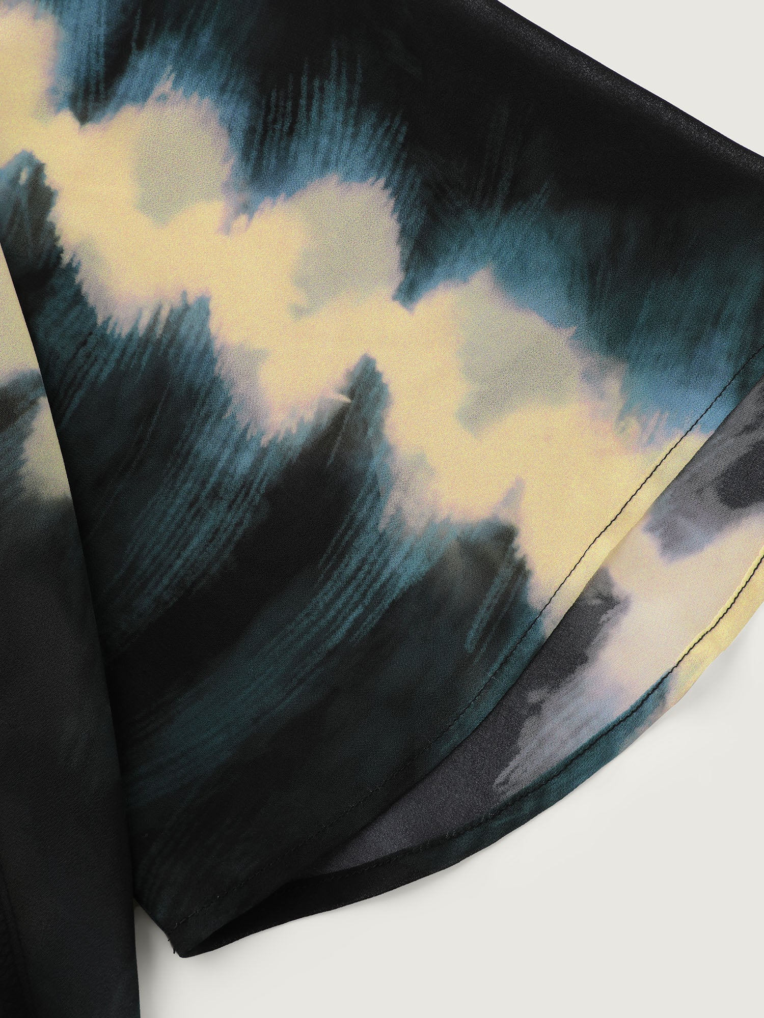 Abstract Print Sheer Open-Front Cover-Up - Image 5