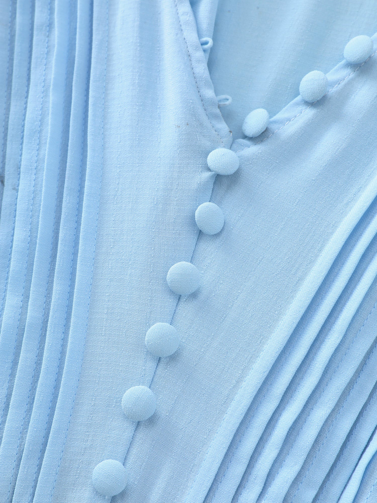 Adjustable Bodice Toothpick Pleat Mini Dress - Image 7