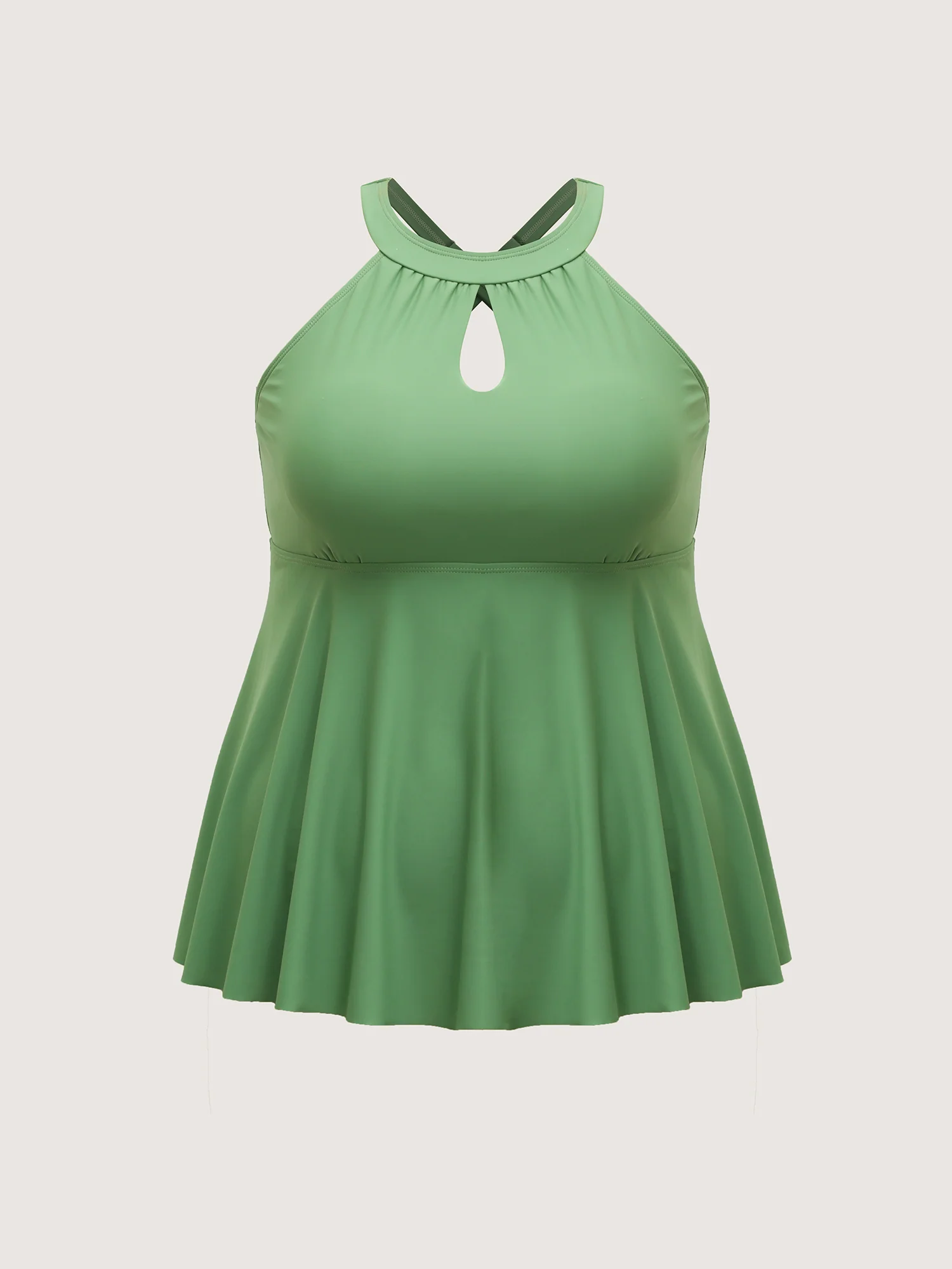 Adjustable Cross-Straps Cut-Out Swim Top - Image 7