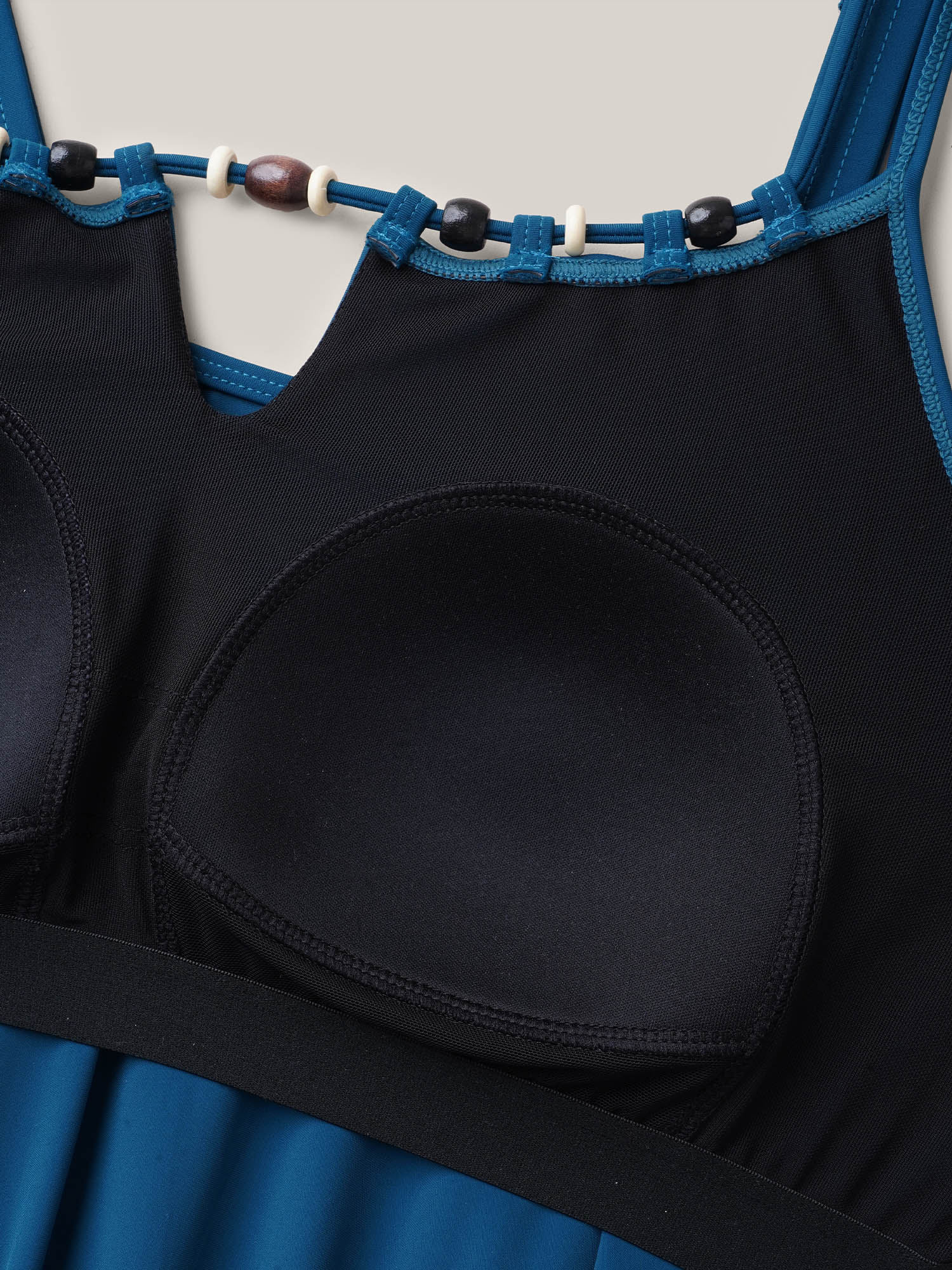 Adjustable Drawstring Drapey One-Piece Swimsuit - Image 7