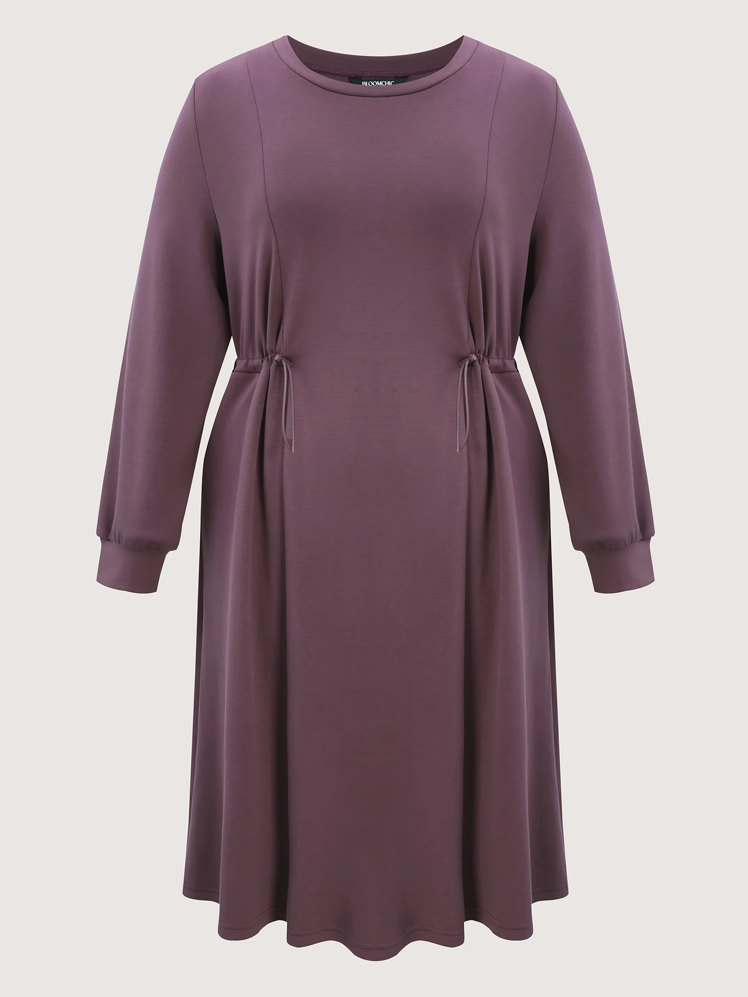 Adjustable Drawstring Side Midi Dress - Image 7