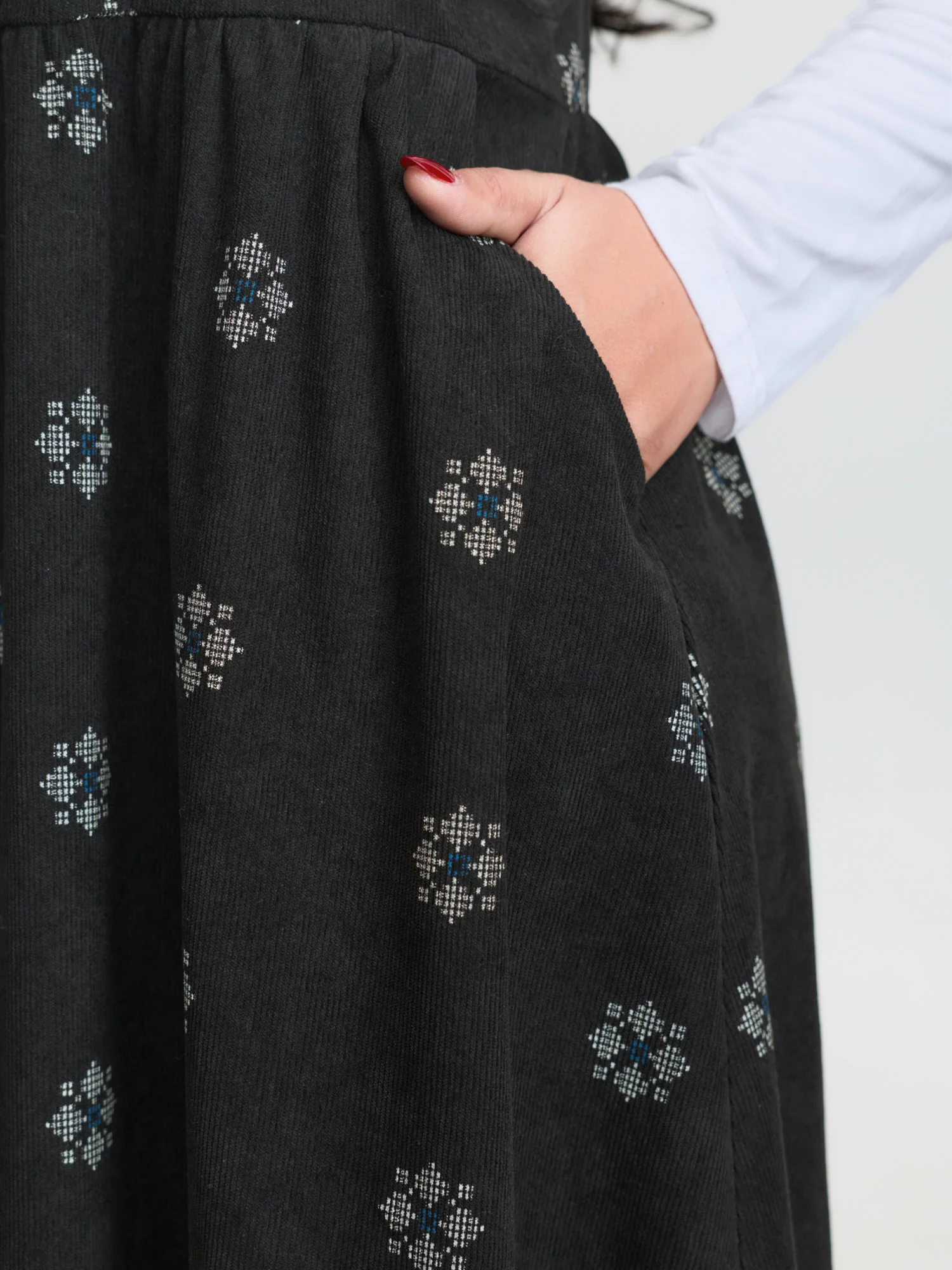 Adjustable Floral Midi Overall Dress - Image 4