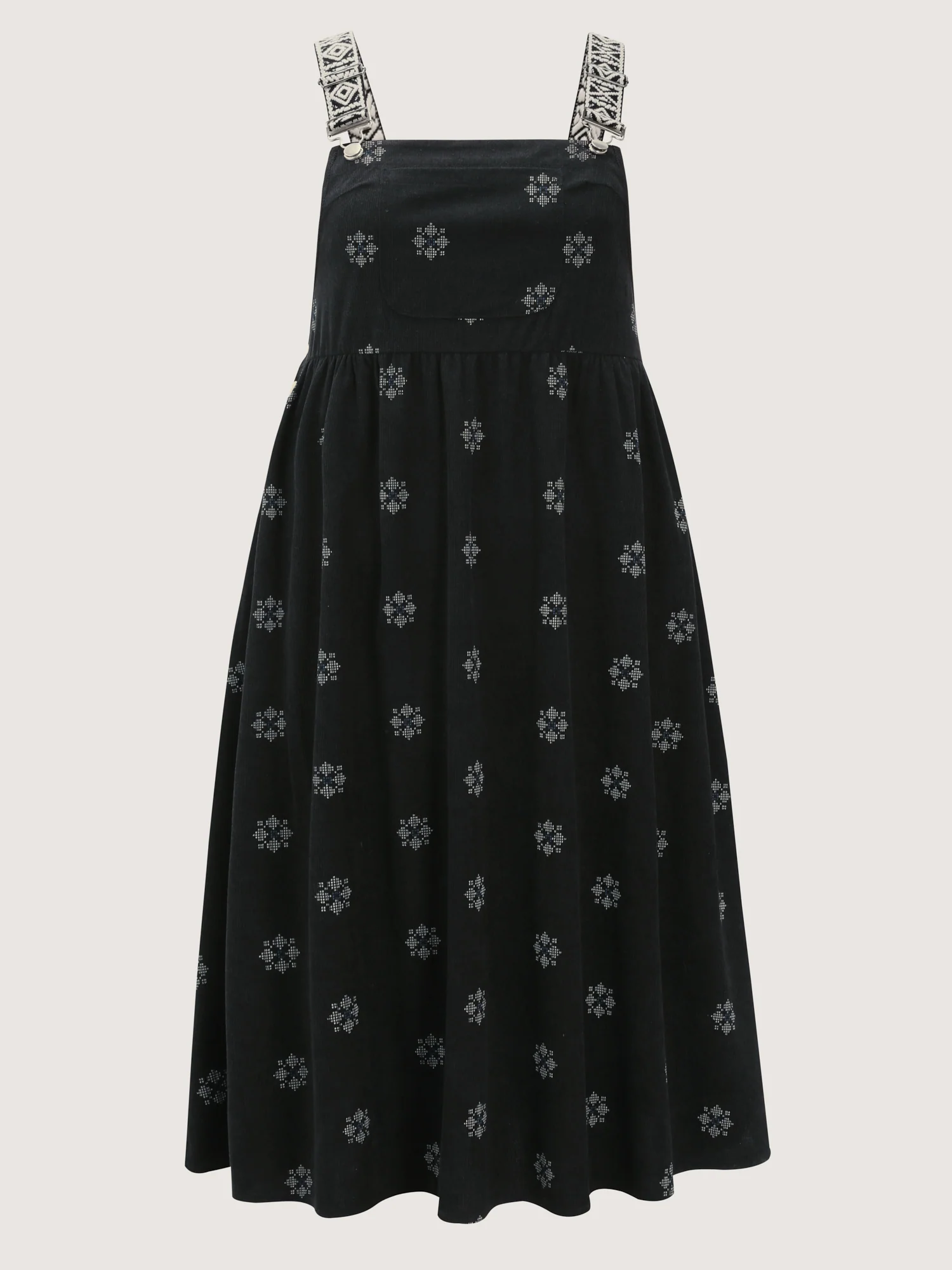 Adjustable Floral Midi Overall Dress - Image 8