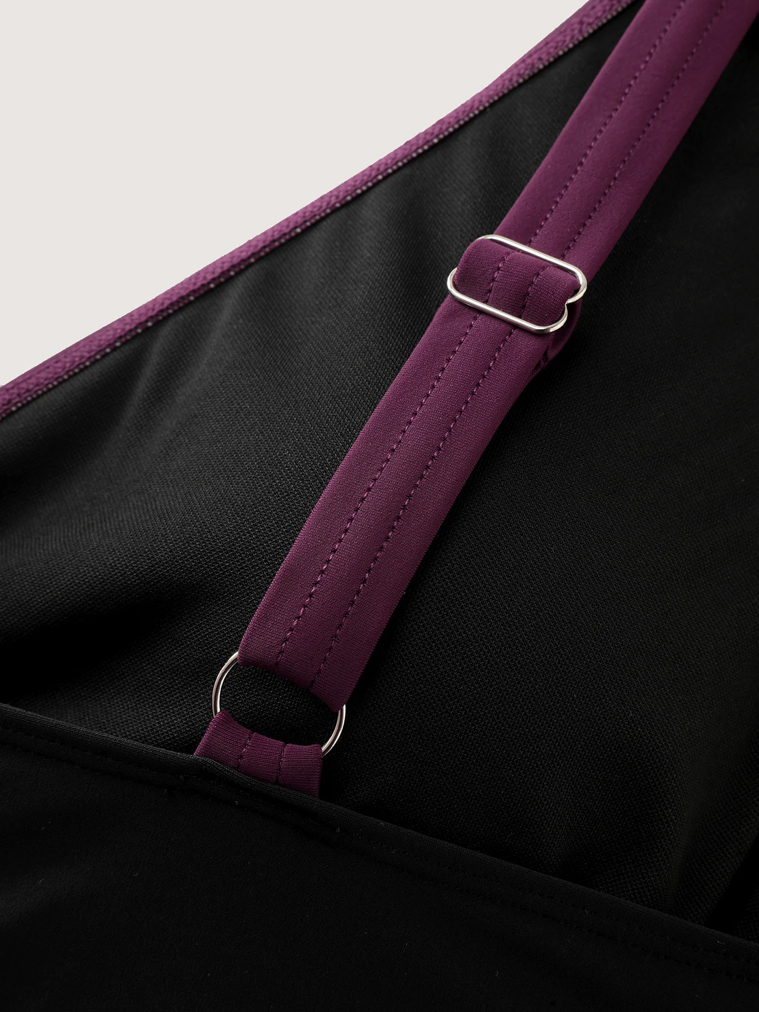Adjustable Layered Color Contrast Bikini Top - Image 7