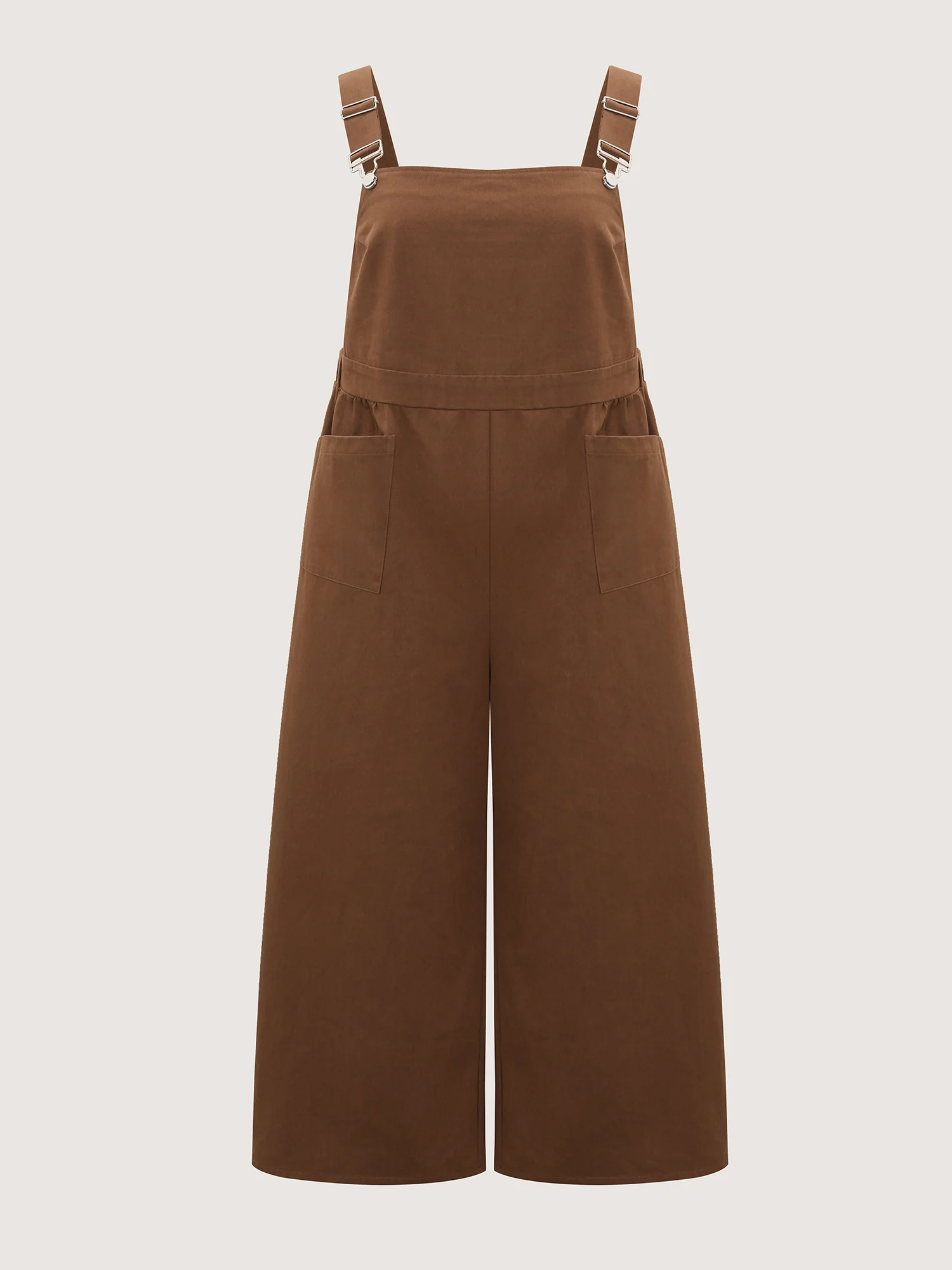Adjustable Overall Strap Wide-Leg Jumpsuit - Image 8