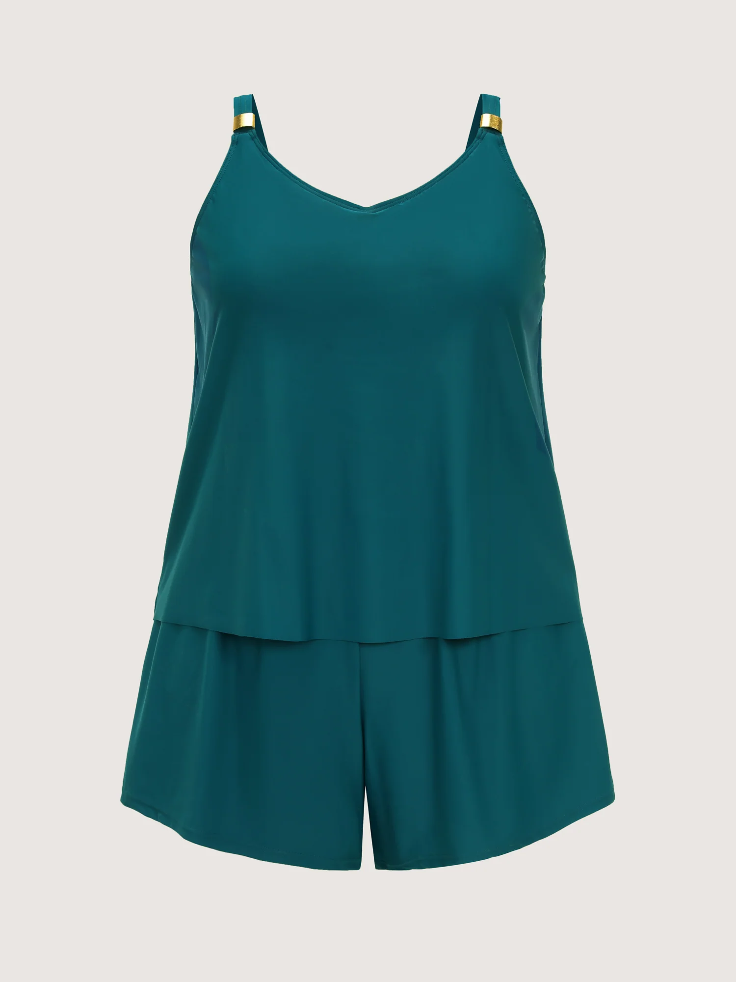 Adjustable Pockets Layered One-Piece Swimsuit - Image 9
