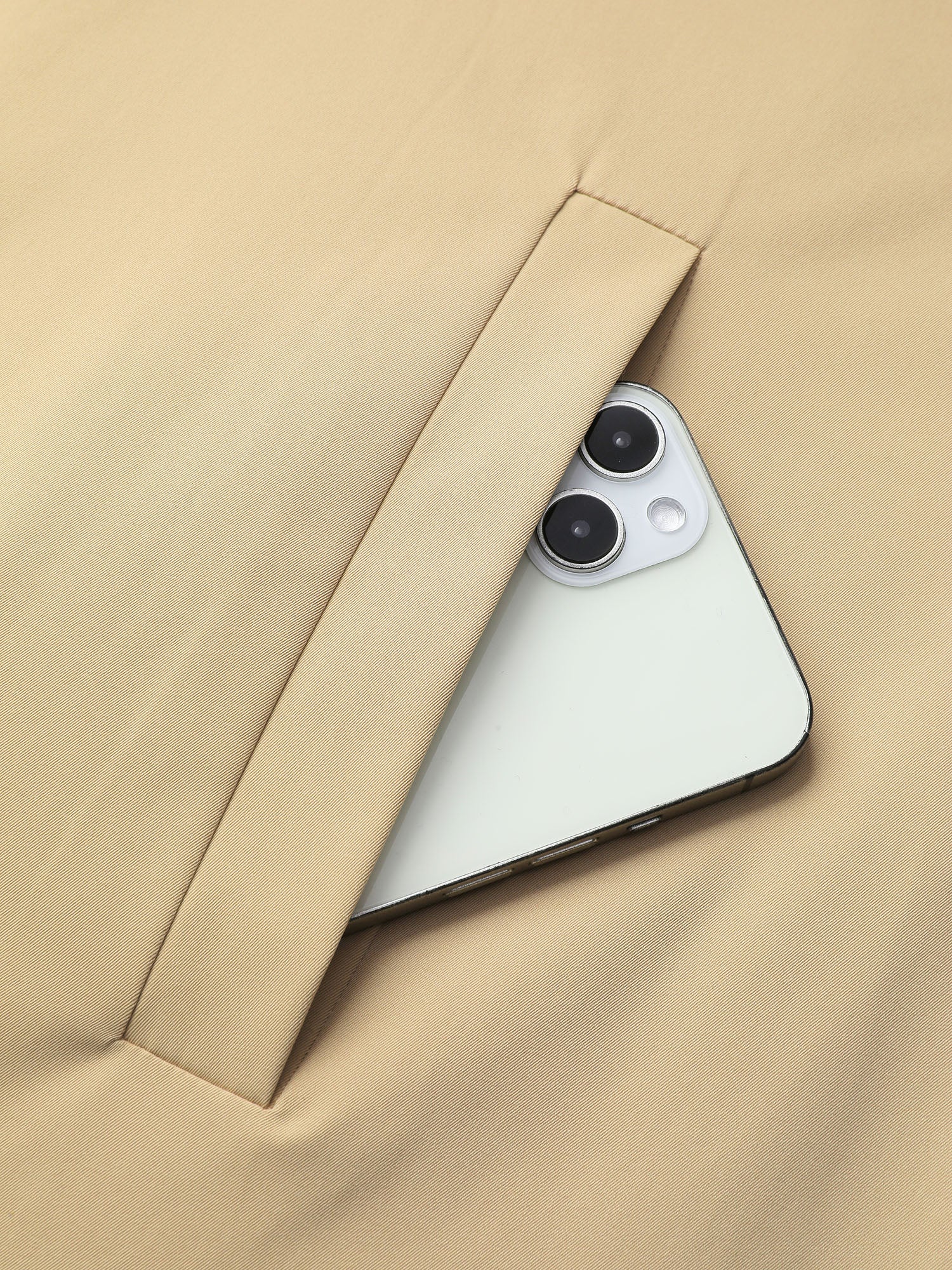 Adjustable Tab Sleeve Lined Trench Coat - Image 6