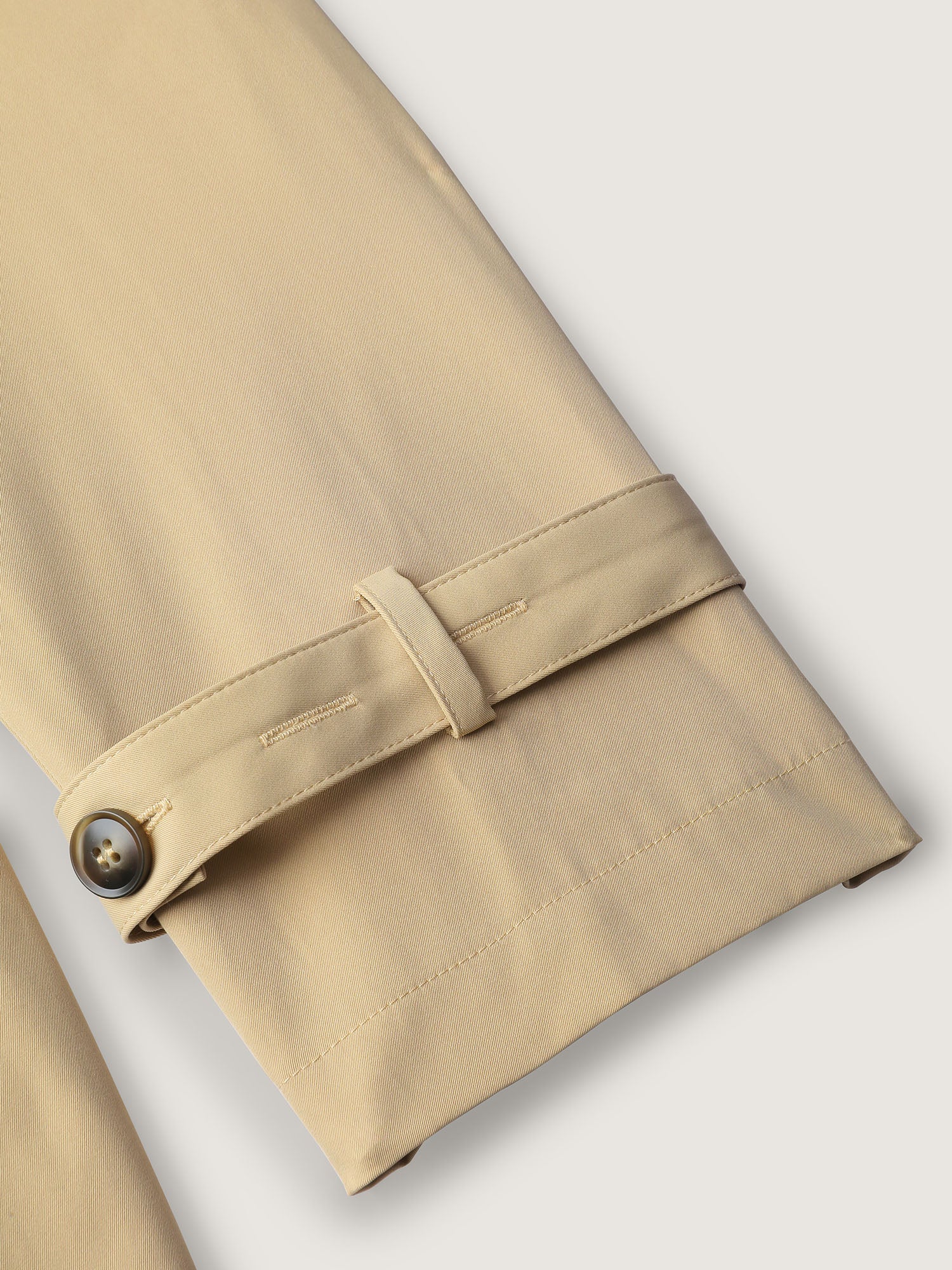 Adjustable Tab Sleeve Lined Trench Coat - Image 8