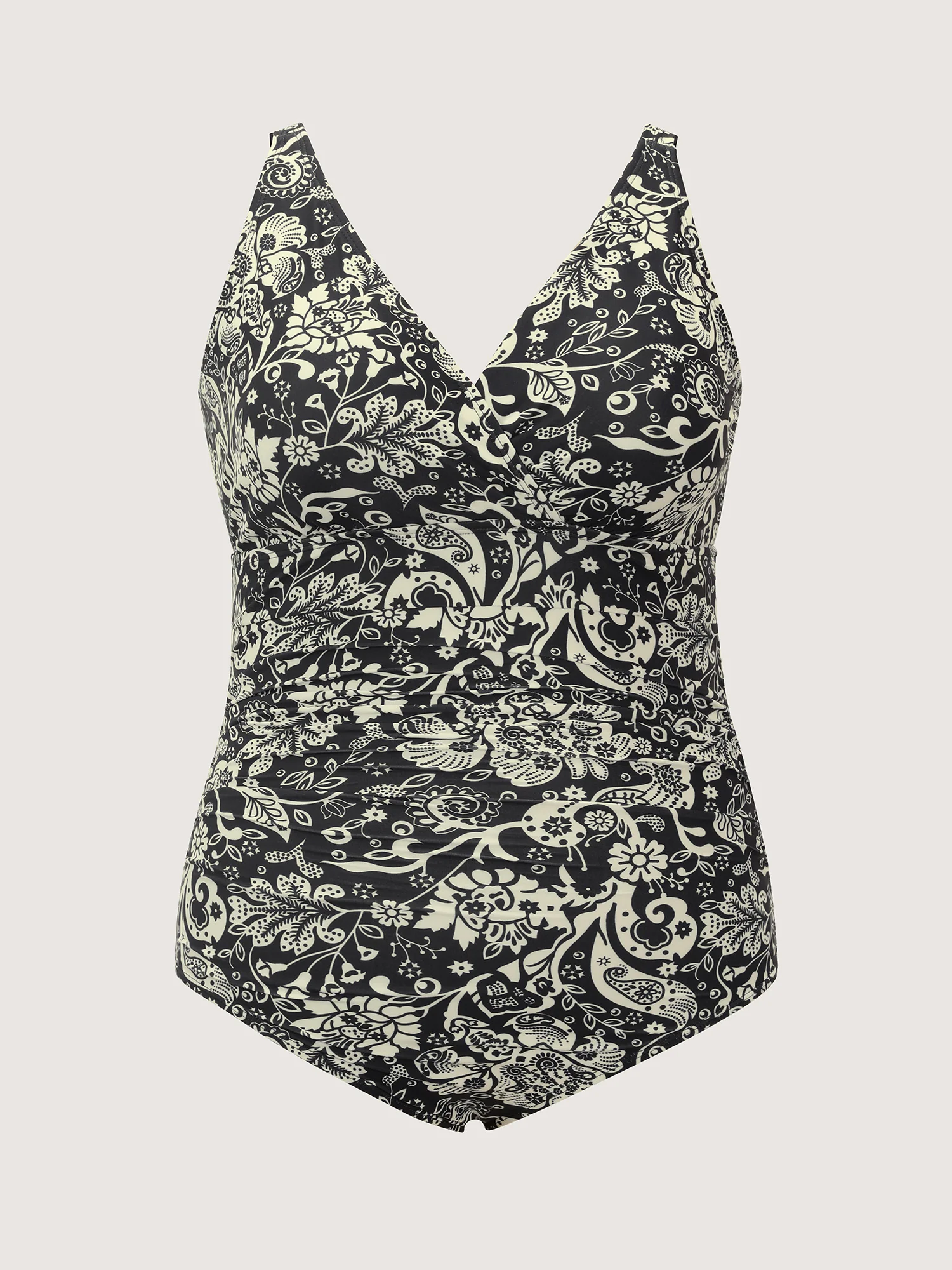 Adjustable Tummy-Control Boho One-Piece Swimsuit - Image 7