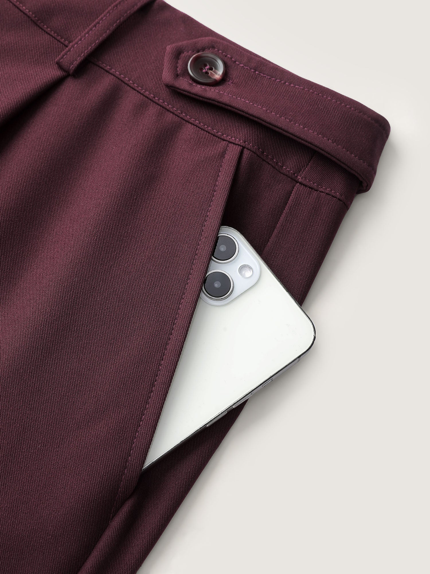 Adjustable Waist Straight-Leg Pants - Image 5