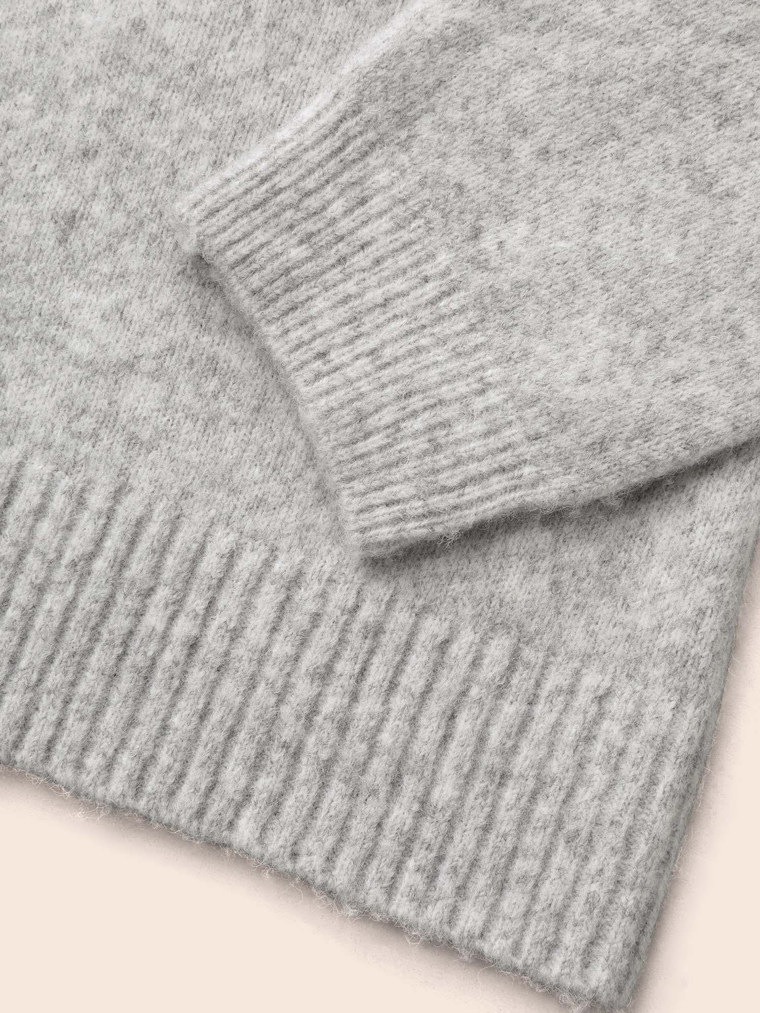 Airy Cozy Drop Shoulder Wool Pullover - Image 9