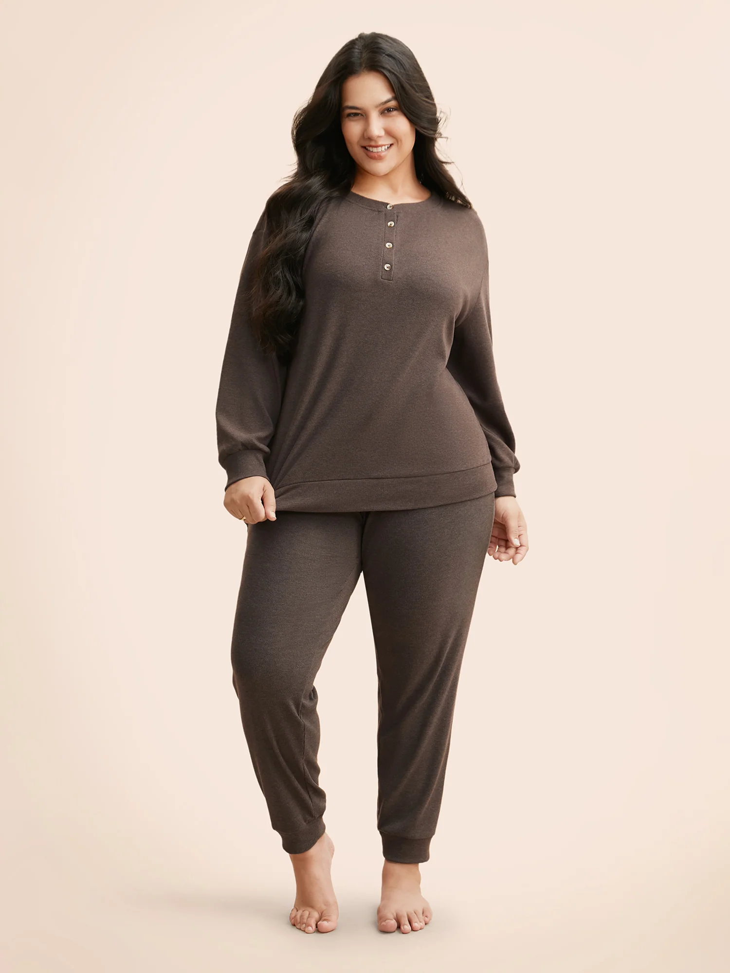 Airy Cozy Drop Shoulder T-shirt - Image 2