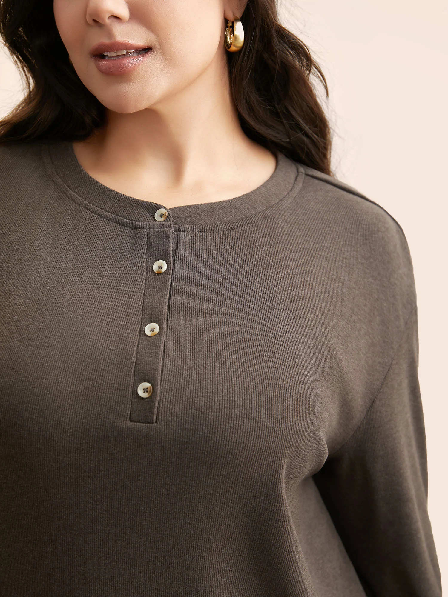Airy Cozy Drop Shoulder T-shirt - Image 5
