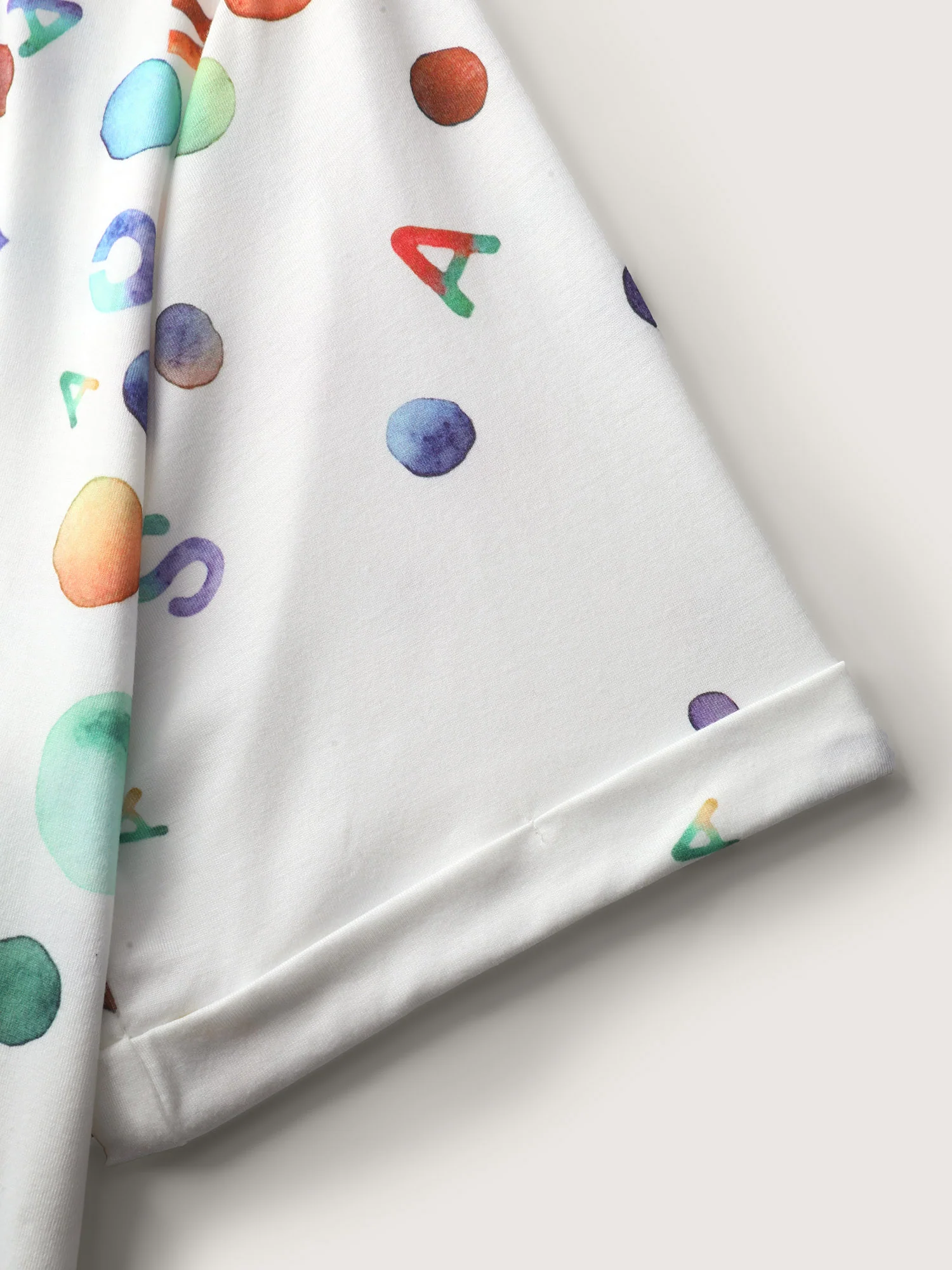 Alphabets Party Round Neck T-Shirt - Image 6
