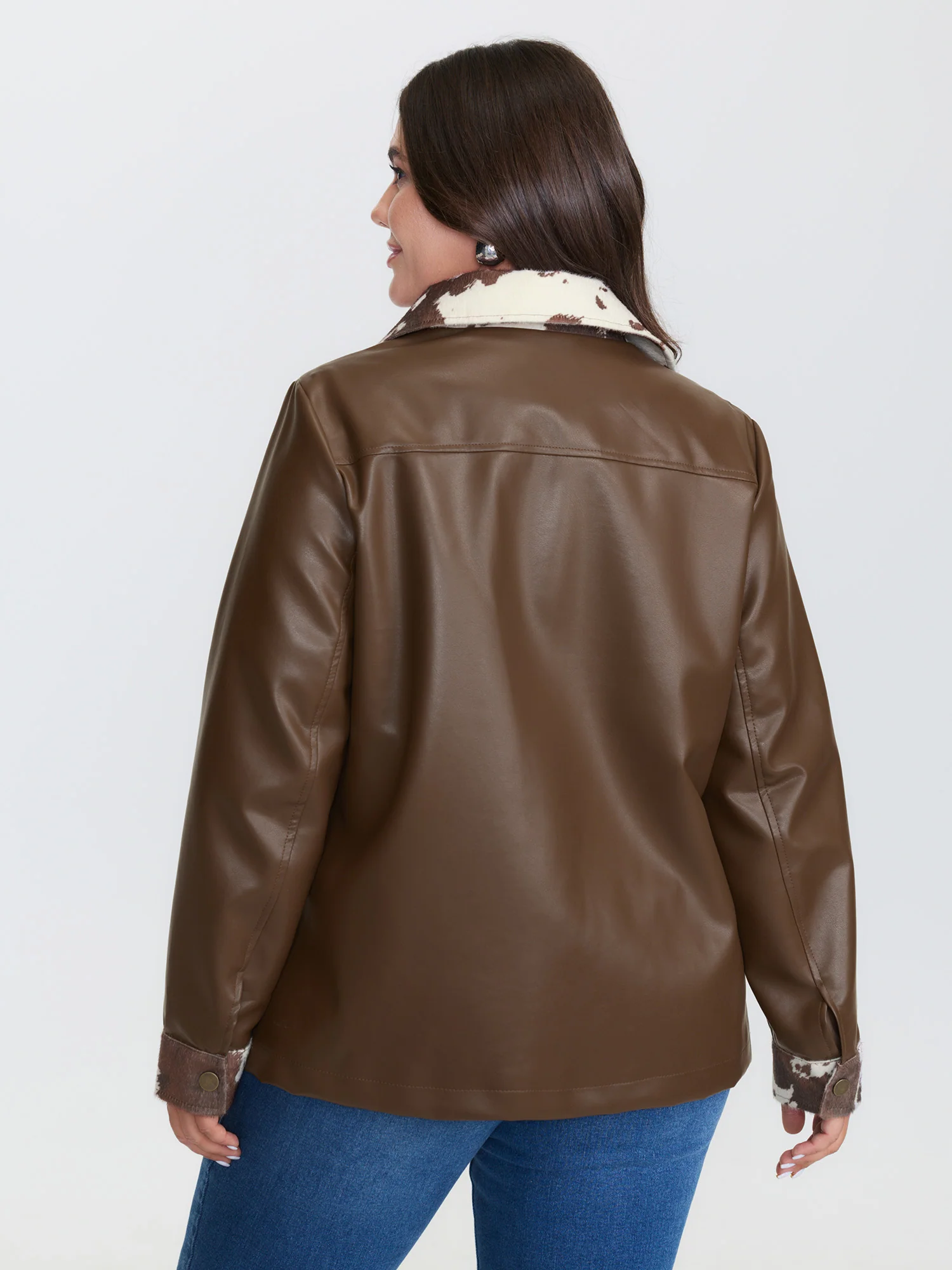 Animal Pattern Button-Down Jacket - Image 5