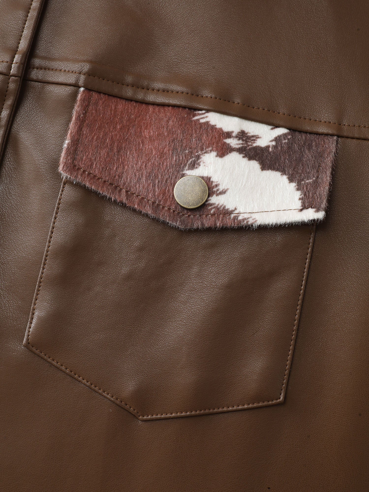 Animal Pattern Button-Down Jacket - Image 8
