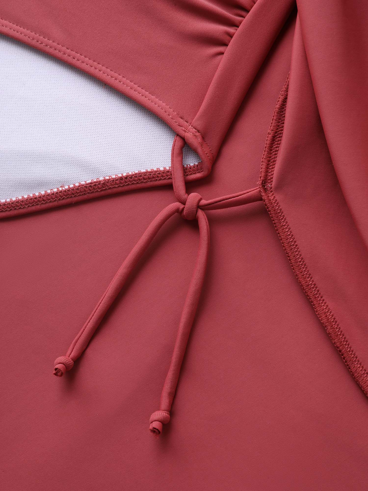 Anti-Float Tie Keyhole Swim Dress - Image 9