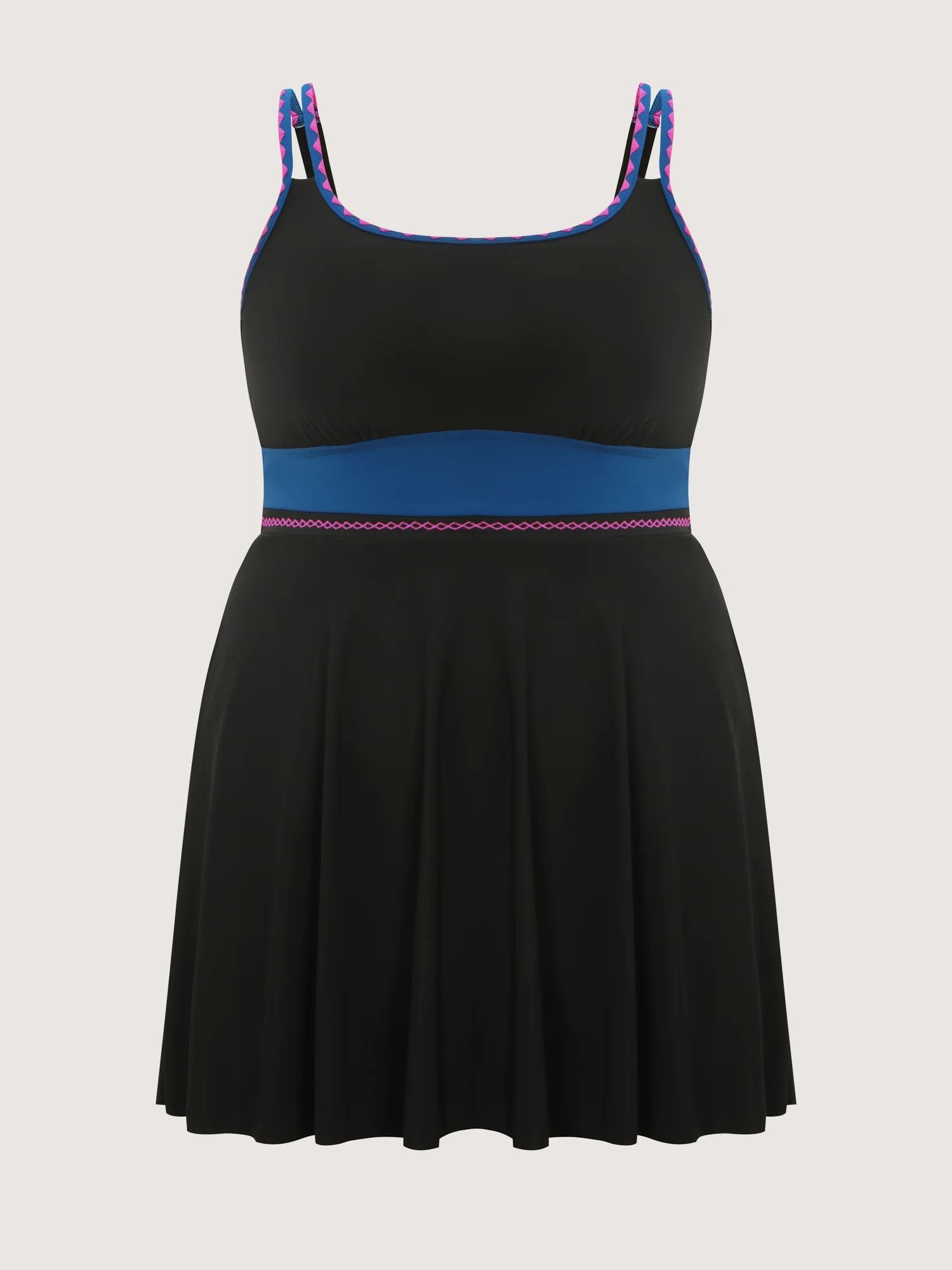 Anti-Float Tie Lace Pockets Swim Dress - Image 7
