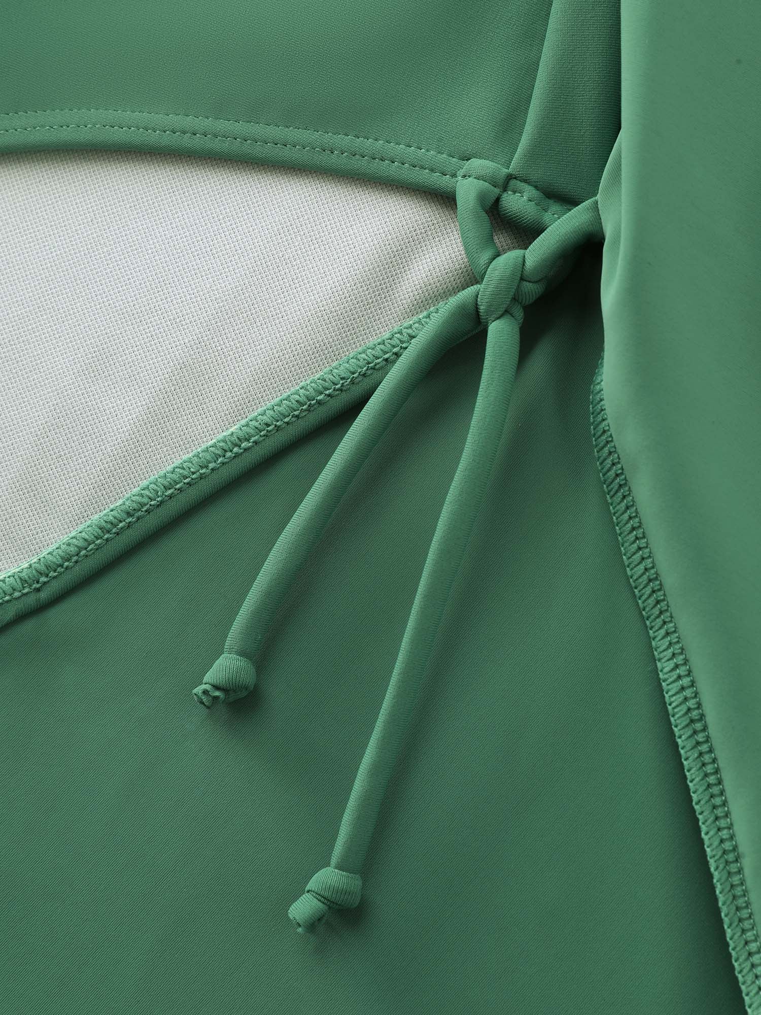 Anti-Float Tie Ruffled Wrap Swim Dress - Image 8