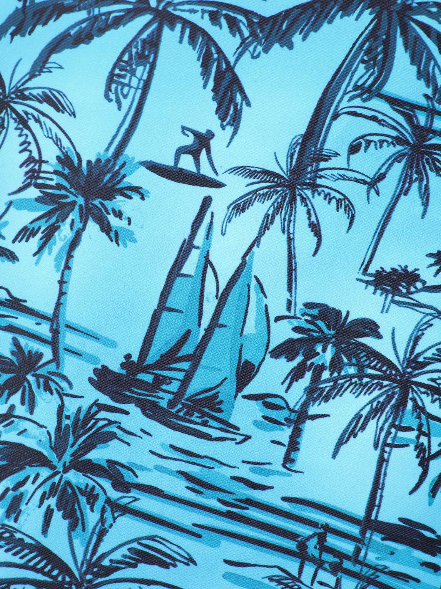 Anti Float Tie Tropical Print Swim Dress - Image 5