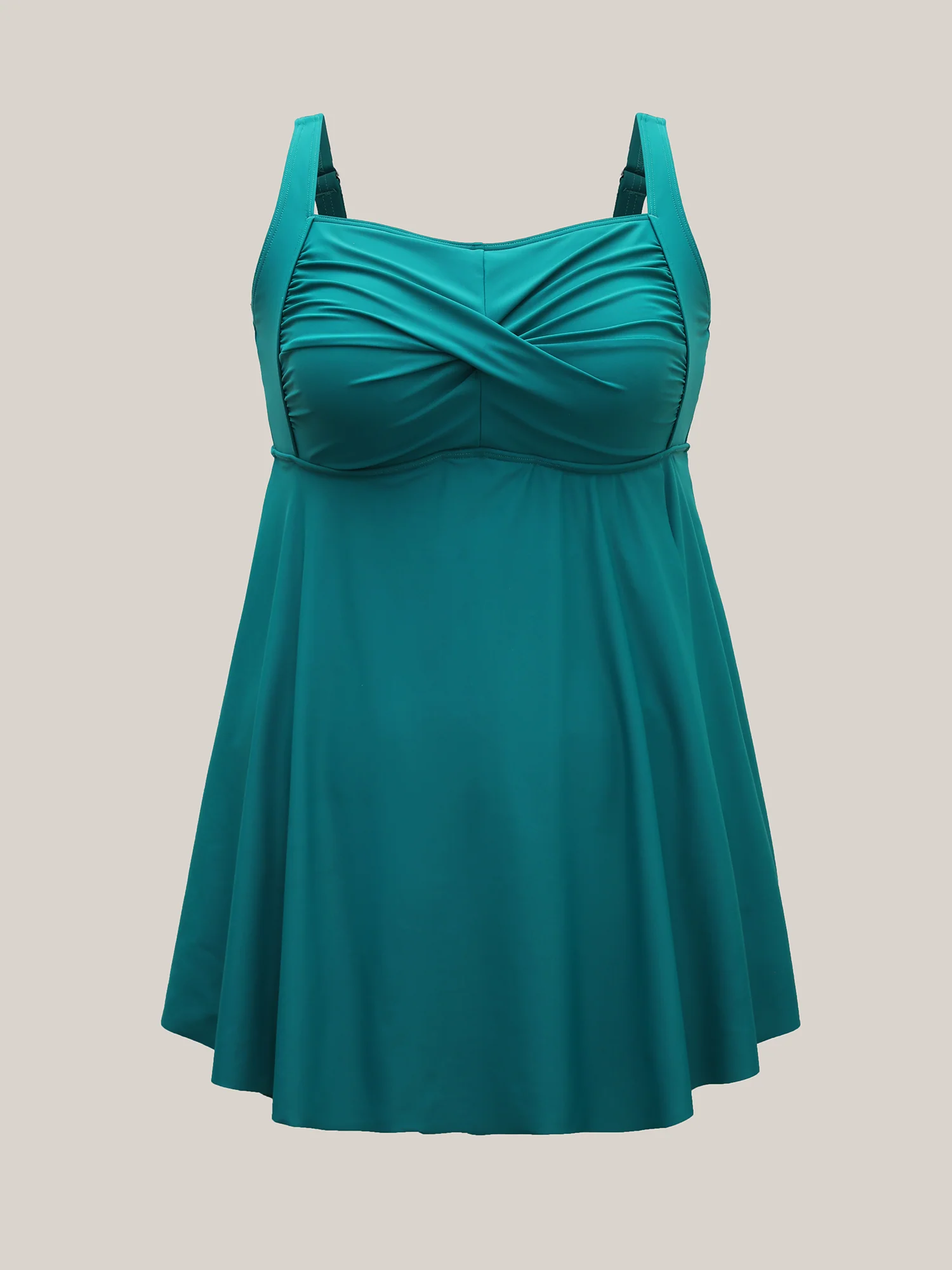 Anti-Float Tie Twist Slit Swim Dress - Image 8